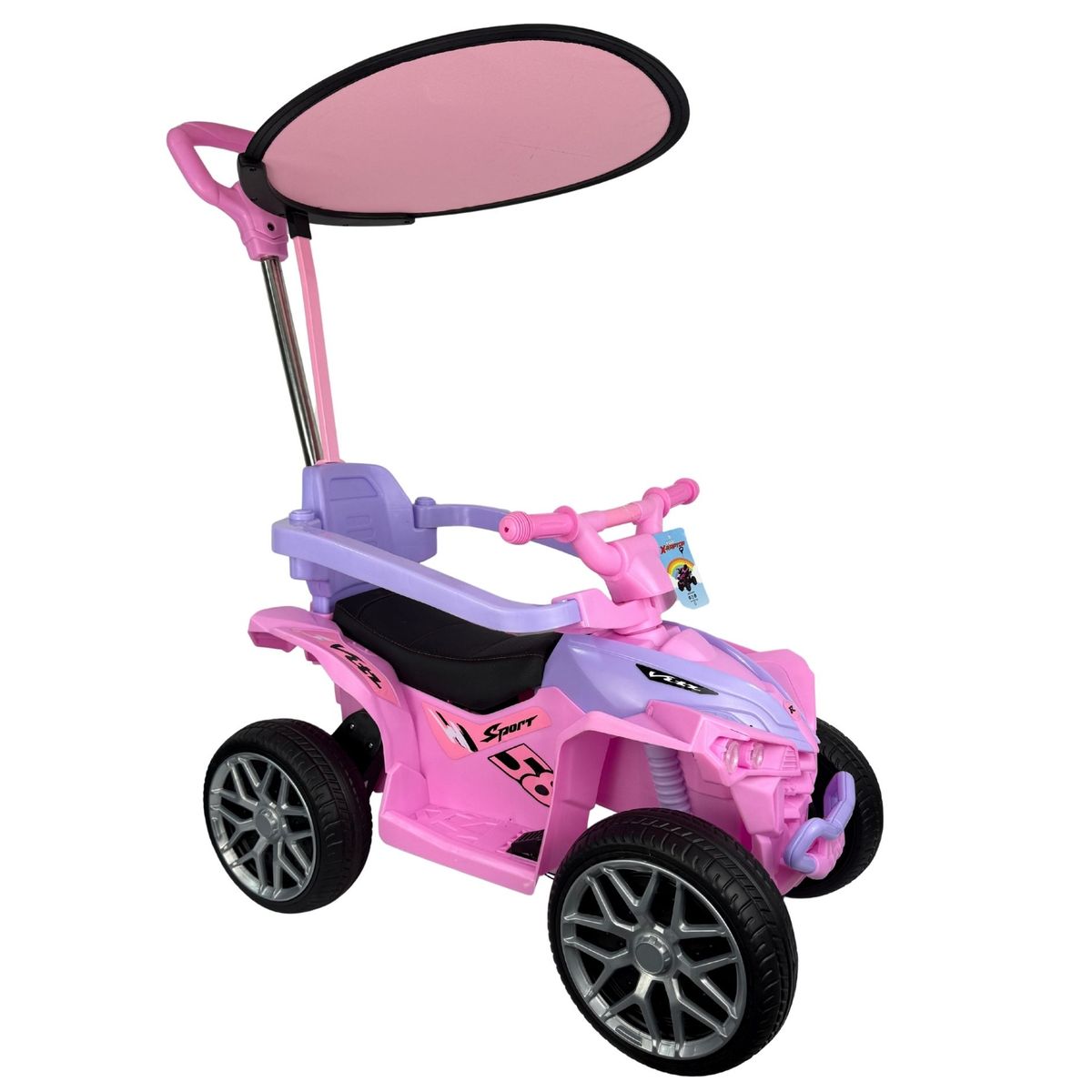 GENERICO - CARRITO DE BEBE RAPTOR CON BATERIA PARA NIÑOS ROSADO