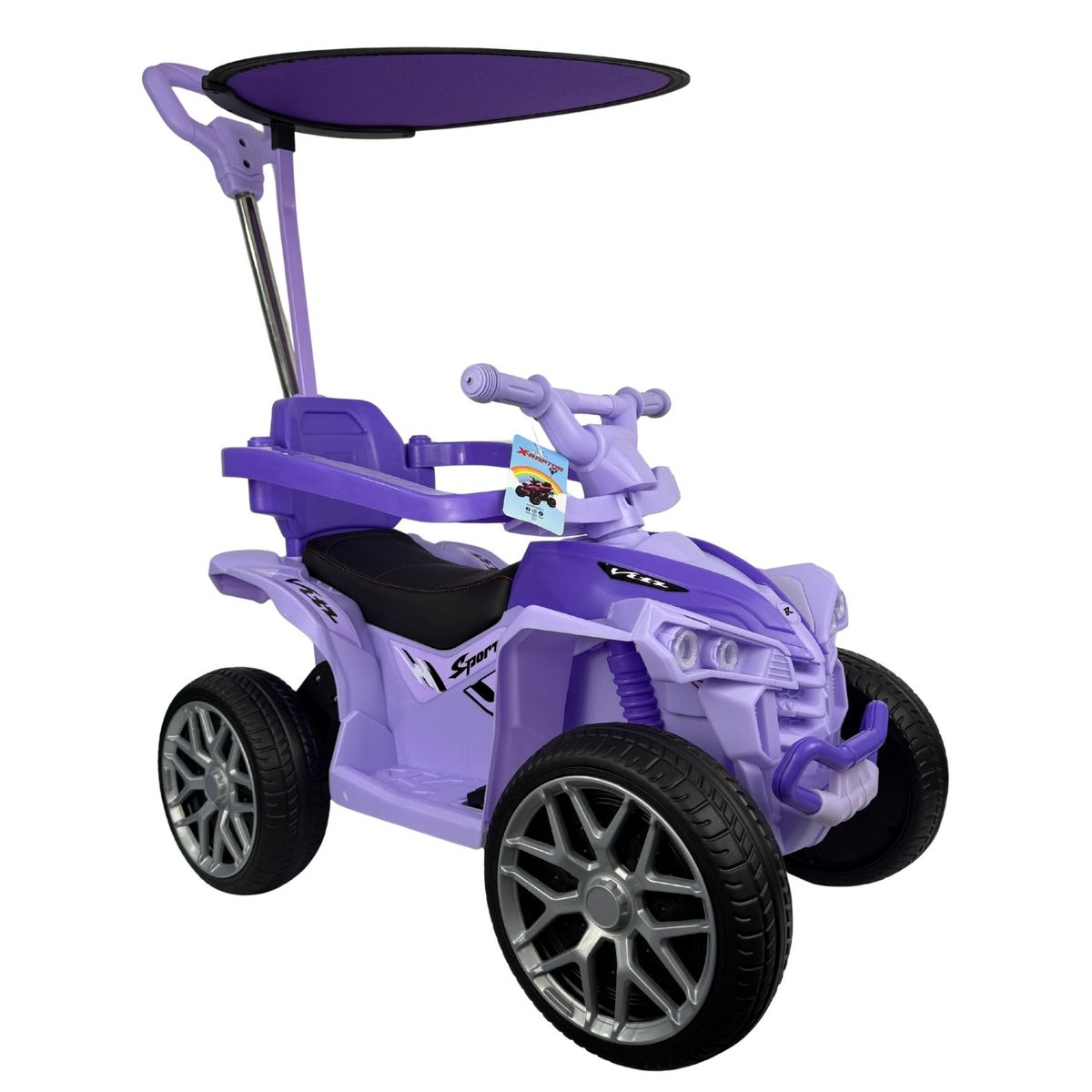 GENERICO - CARRITO DE BEBE RAPTOR CON BATERIA PARA NIÑAS LILA