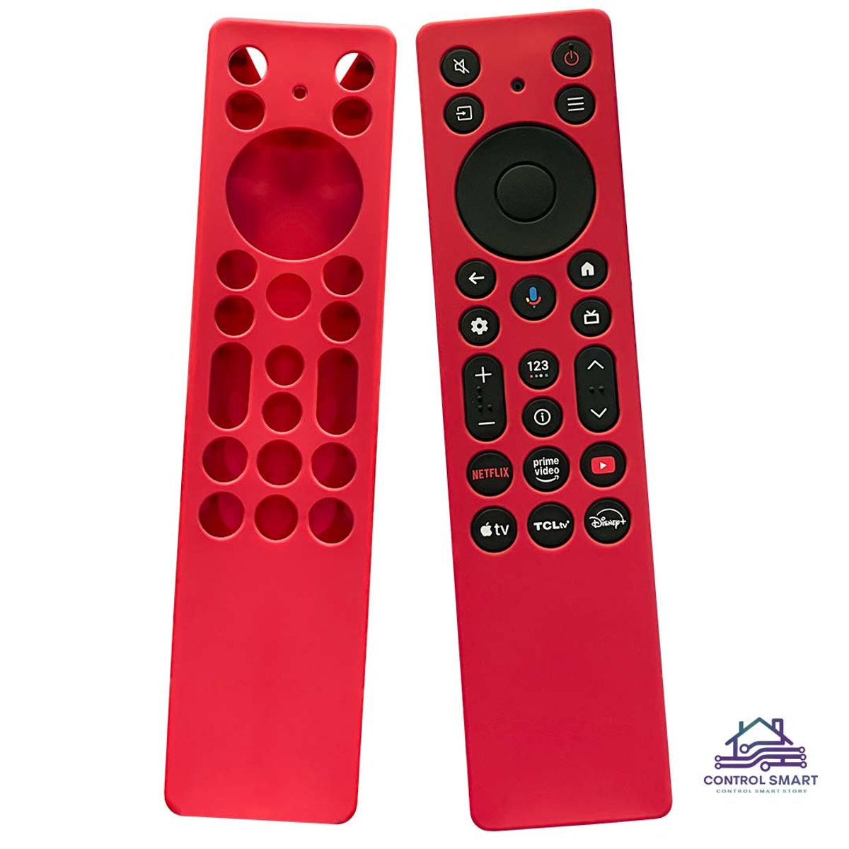 GENERICO - Funda Roja De Silicona Flexible Para Control Tcl Smart Tv Moderno 2025