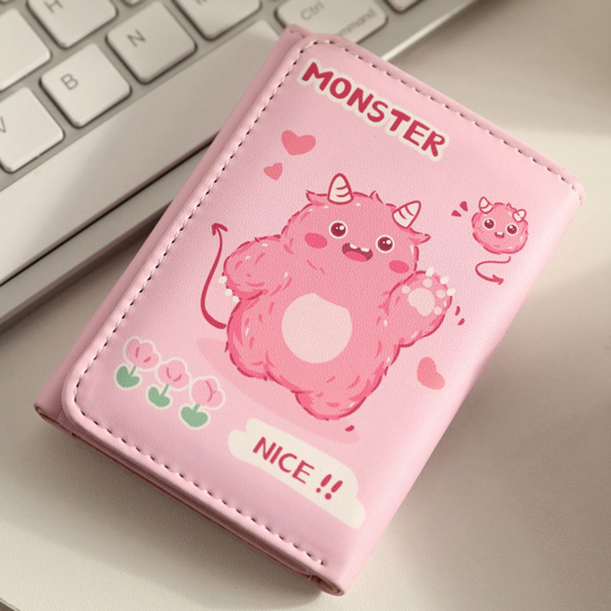 GENERICO - BINDER MONSTER ROSADO PARA 20 PHOTOCARDS