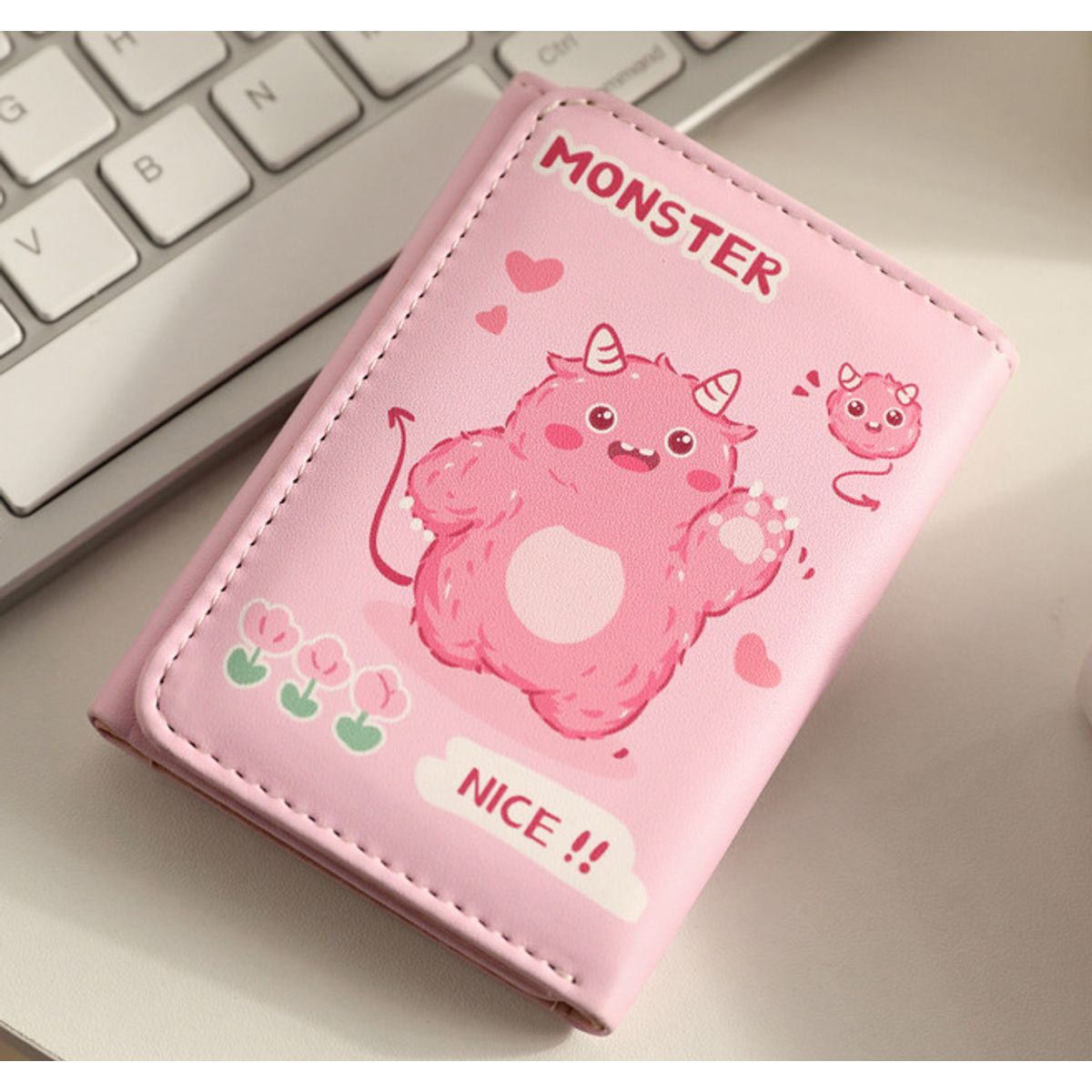 GENERICO - BINDER MONSTER ROSADO PARA 20 PHOTOCARDS