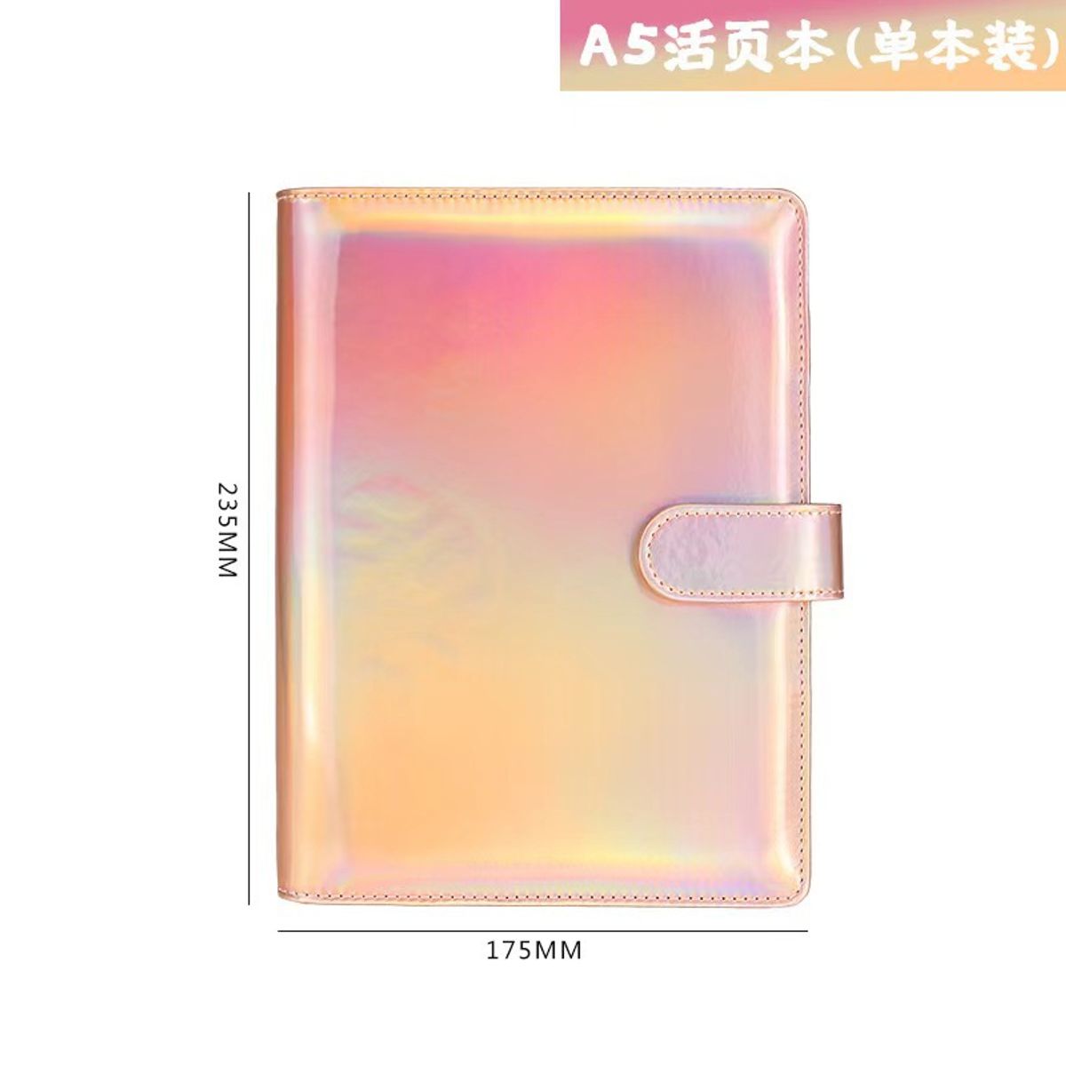 GENERICO - BINDER A5 BINDER MACARON ROSA Y NARANJA