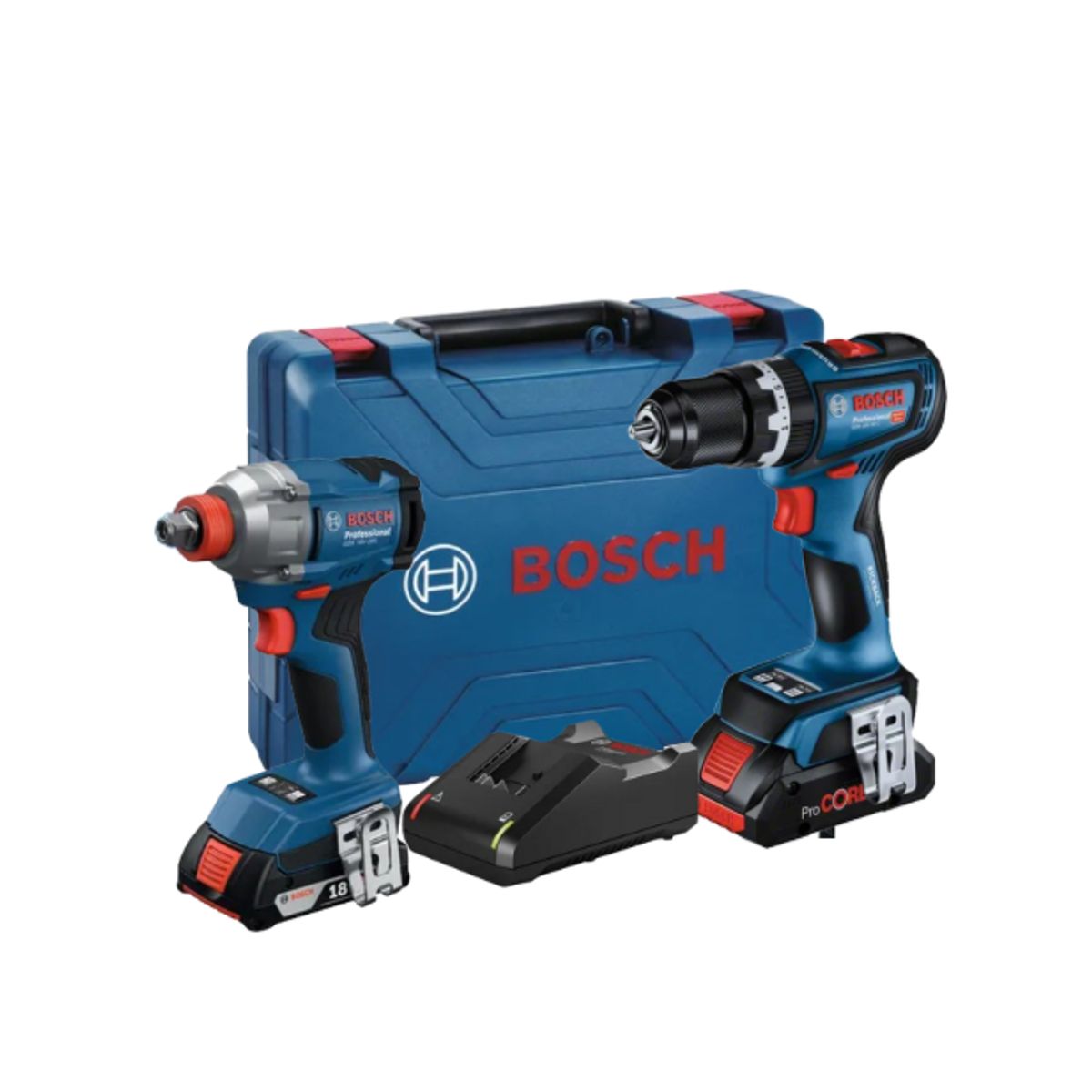 BOSCH - Taladro percutor GSB 18V-90 + Llave de impacto GDX 18V-285