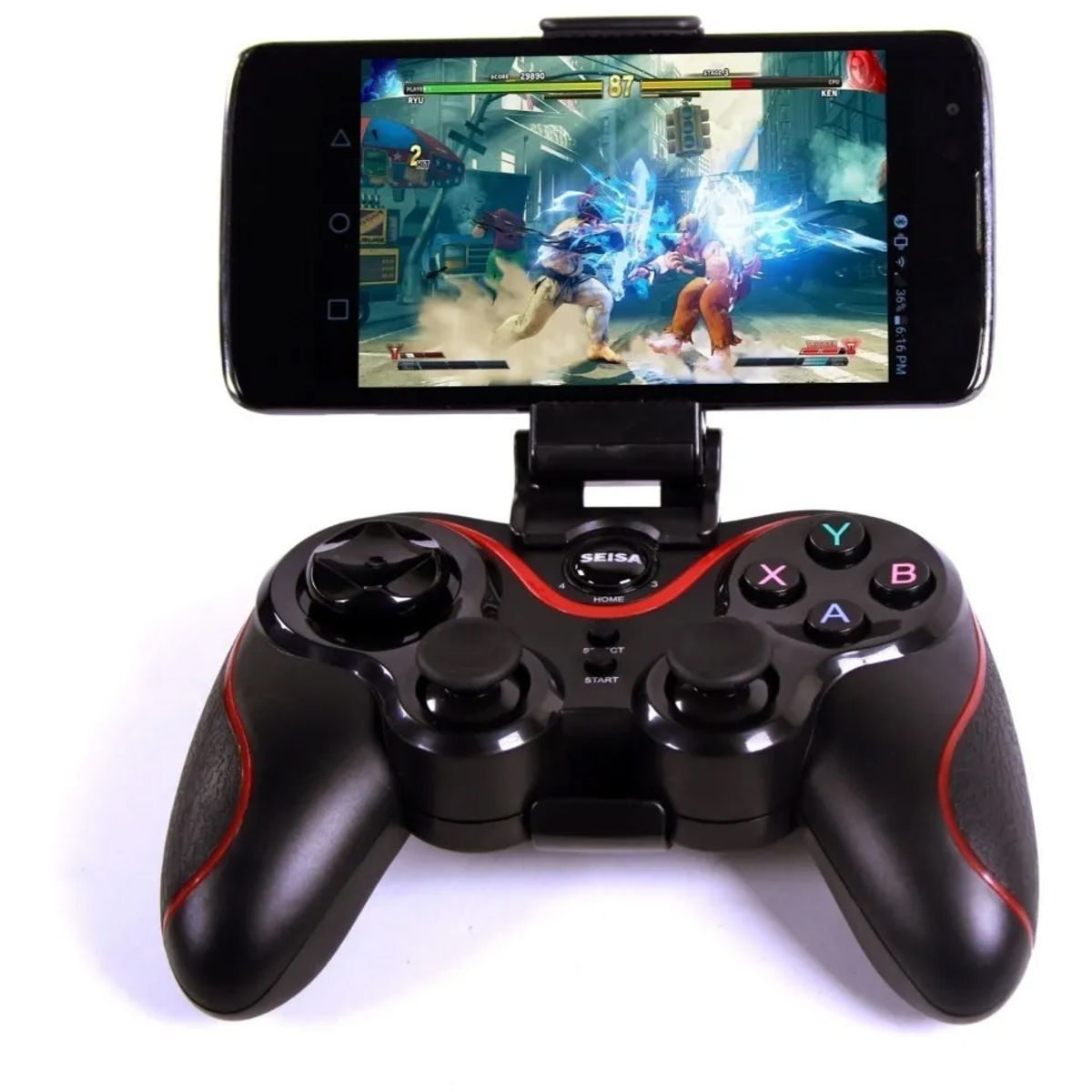 GENERICO - Joystick Seisa Control Gamepad Mando Bluetooth Android Pc Con Soporte para celular