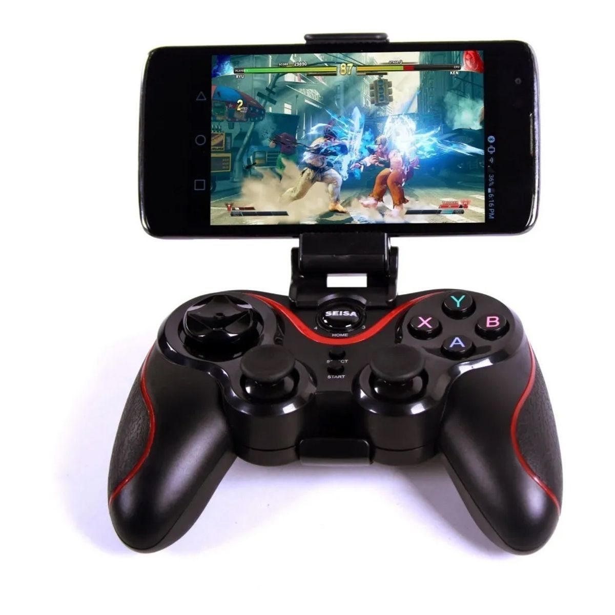 GENERICO - Joystick Seisa Control Gamepad Mando Bluetooth Android Pc Con Soporte para celular