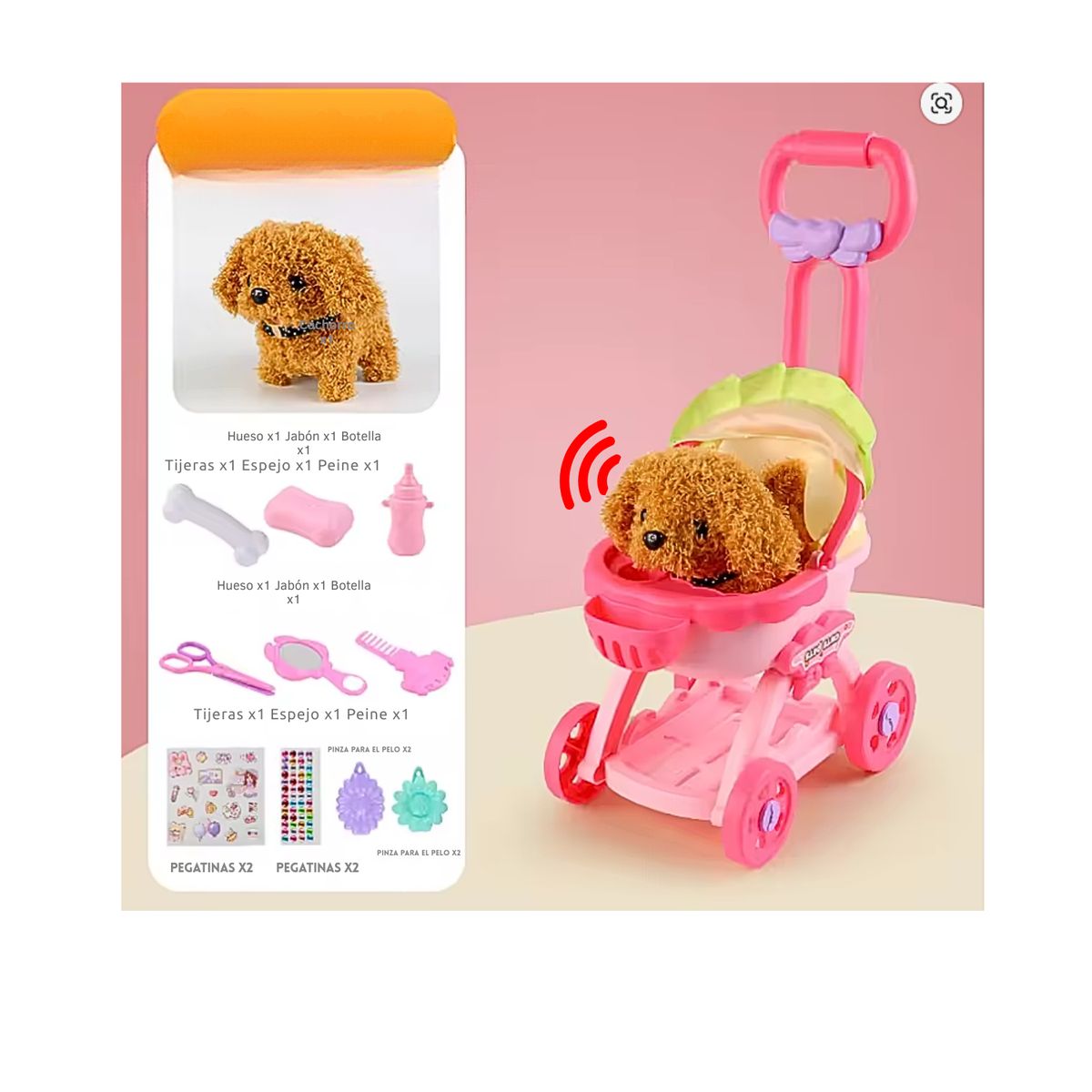 GENERICO - Carruaje Para Perrito con Sonido