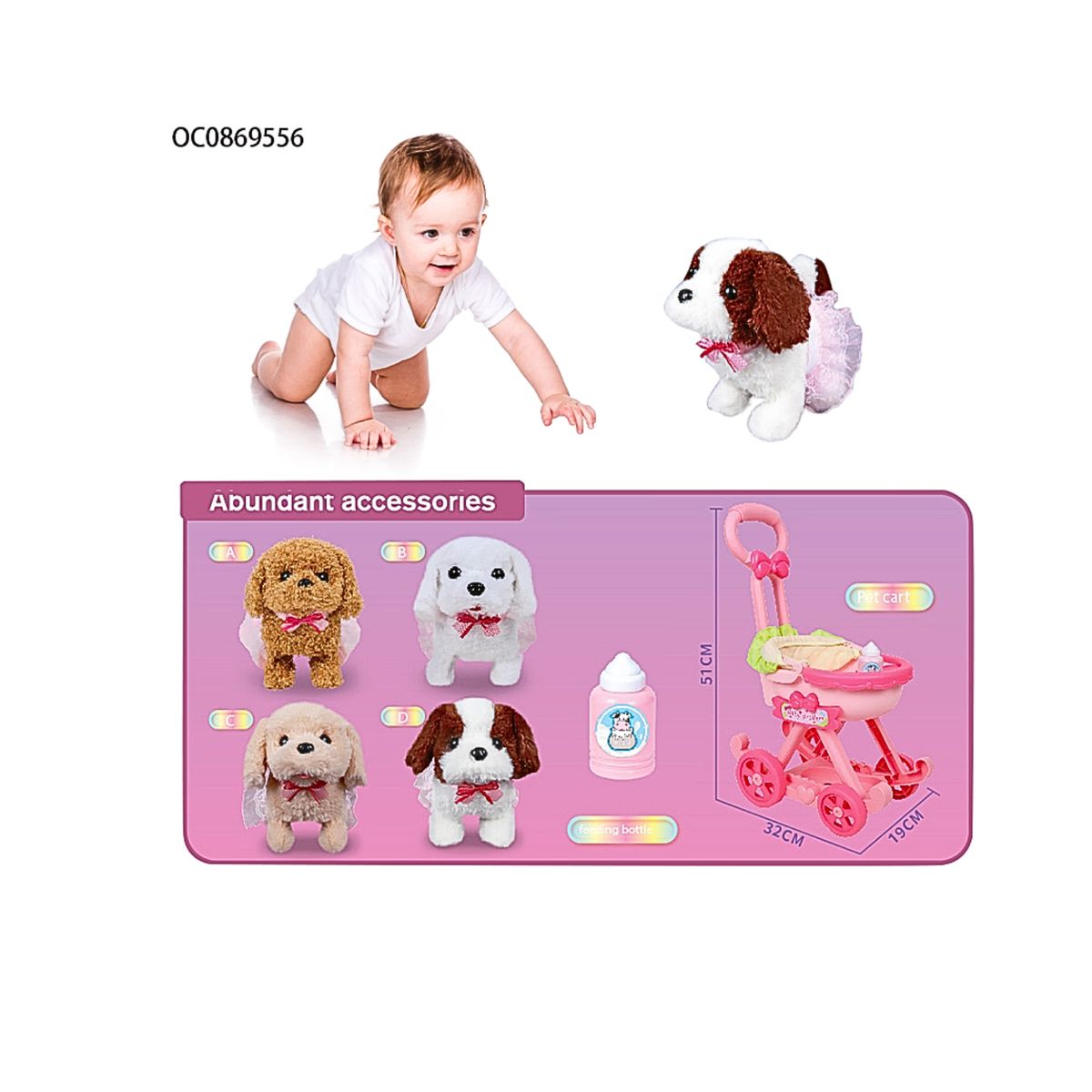 GENERICO - Carruaje Para Perrito con Sonido