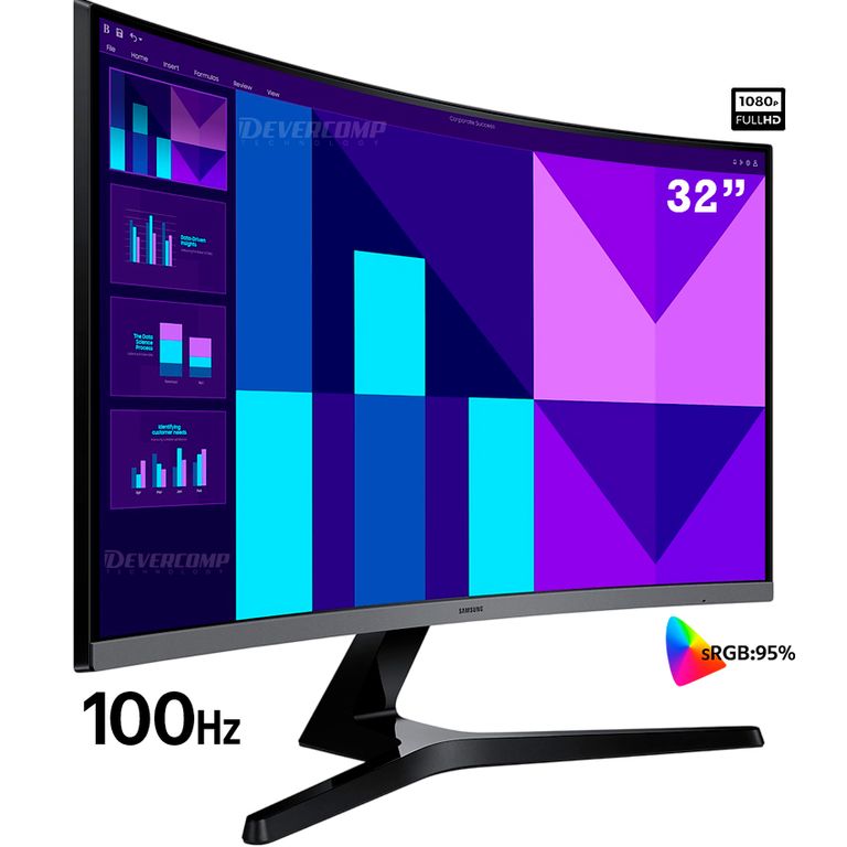 Monitor Samsung Curvo 32″ FHD 100Hz LS32D390GANXZA HDMI SAMSUNG ...