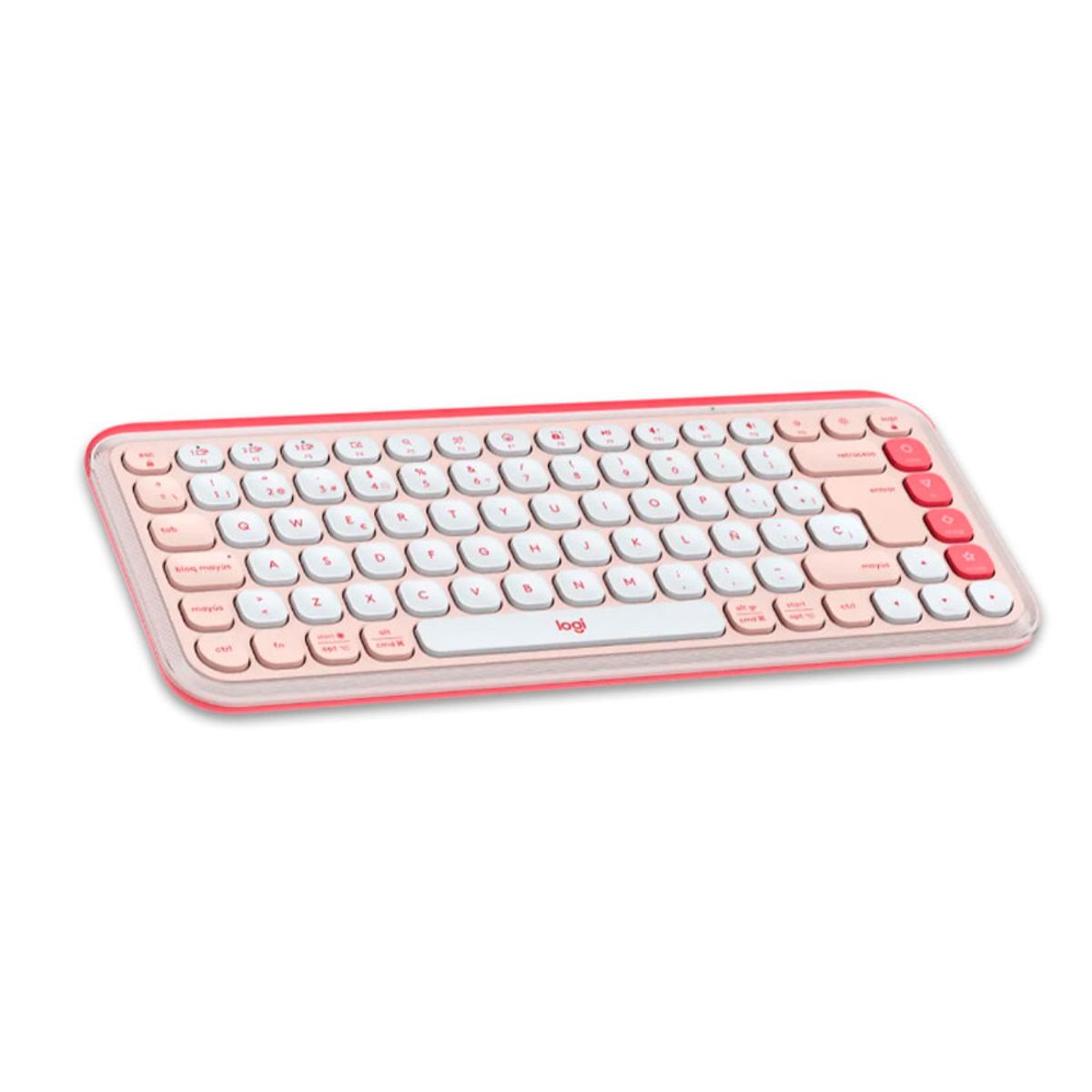 LOGITECH - Logitech POP Icon Combo Teclado + Mouse Inalámbricos Bluetooth Rose