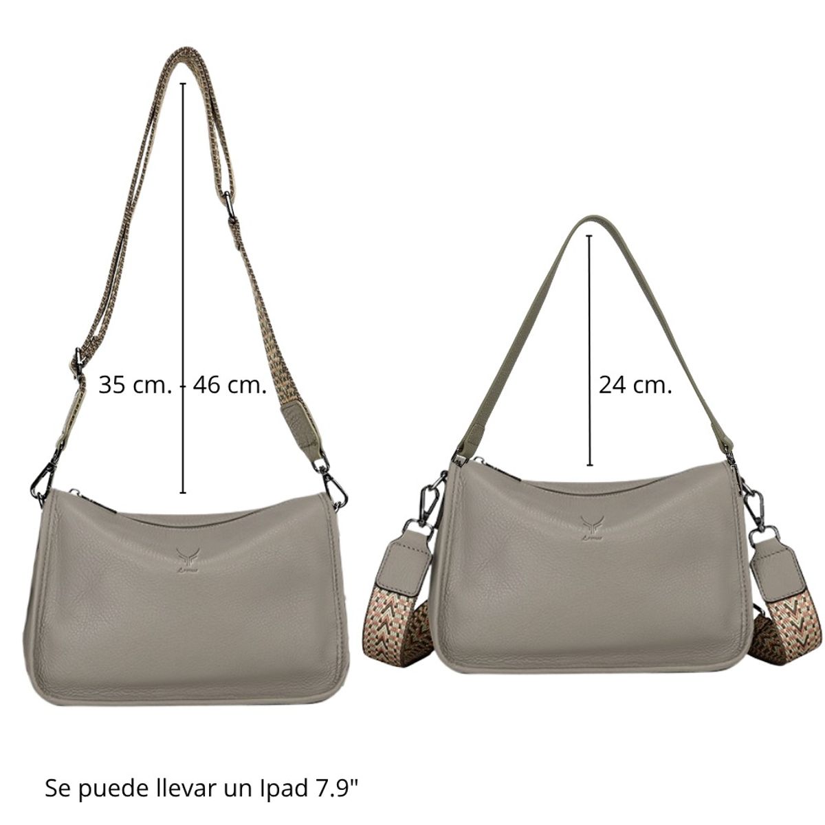 ARMUZ - Cartera de Cuero Vacuno 7745 Para Dama