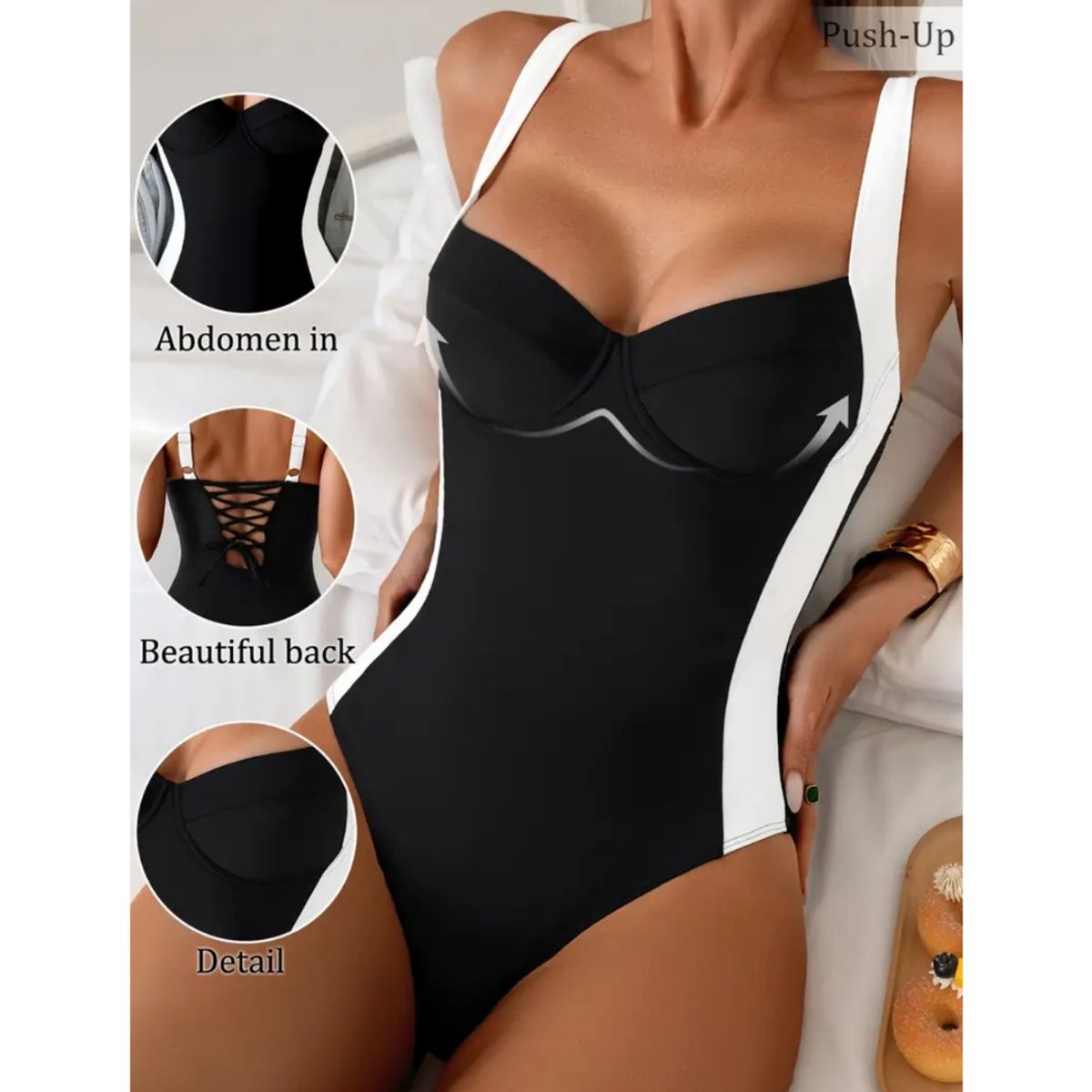 GENERICO - SEXY ENTERO CON FORRO INTERNO Y COPA