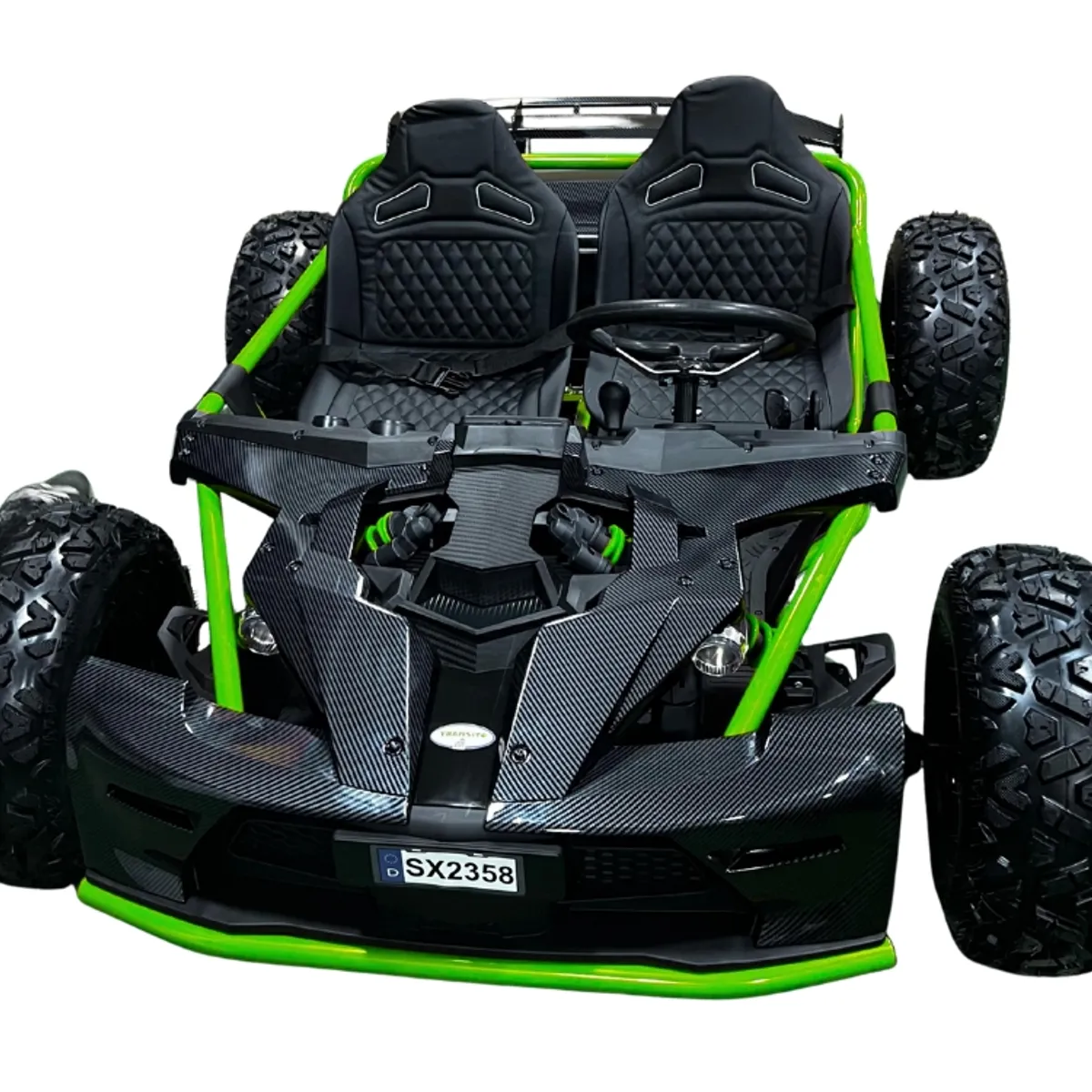 GENERICO - KART FORMULA 1 Todo terreno 48V Capacidad 180kg Adulto Con Cardan Color Verde