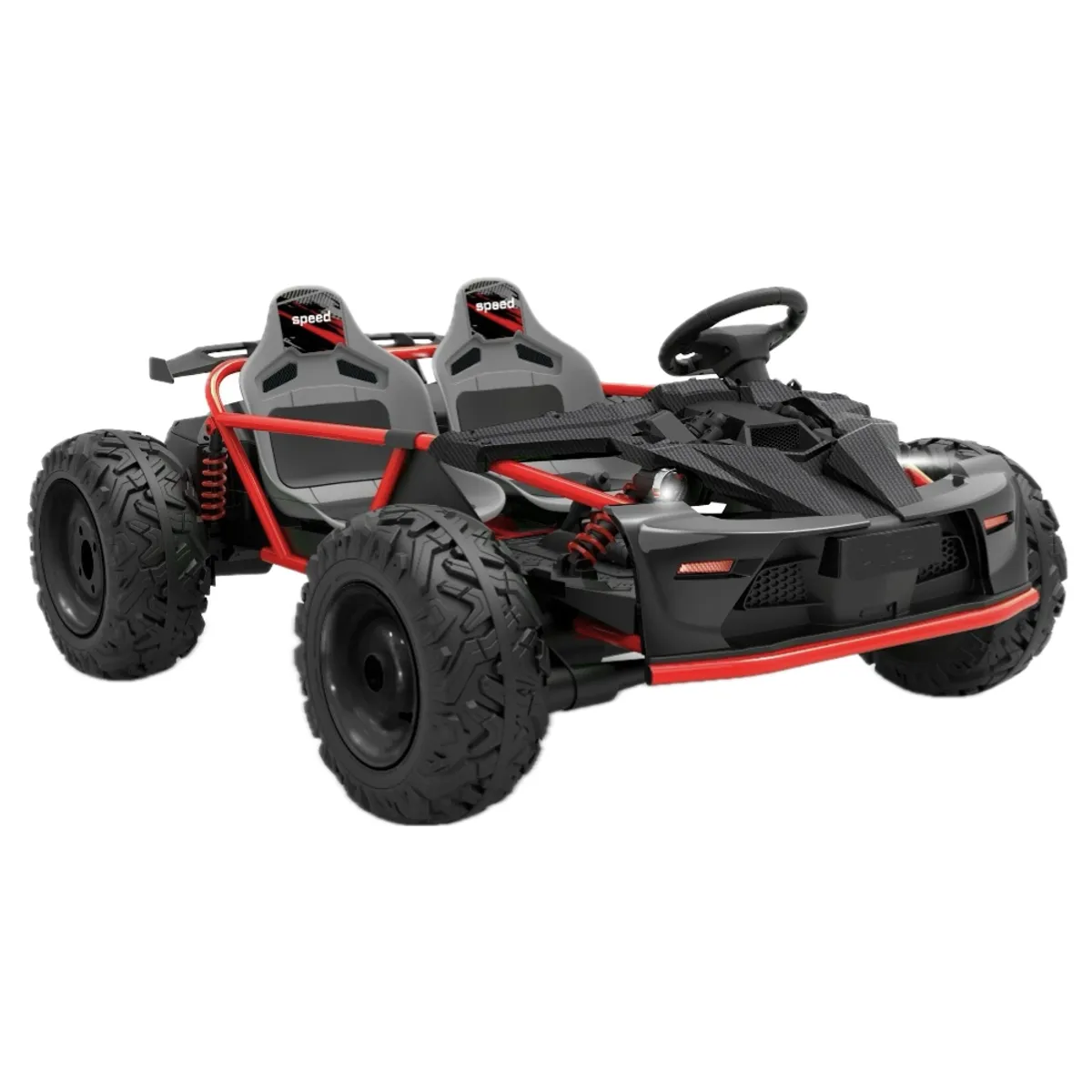 GENERICO - KART FORMULA 1 Todo terreno 48V Capacidad 180kg Adulto Con Cardan Color Rojo