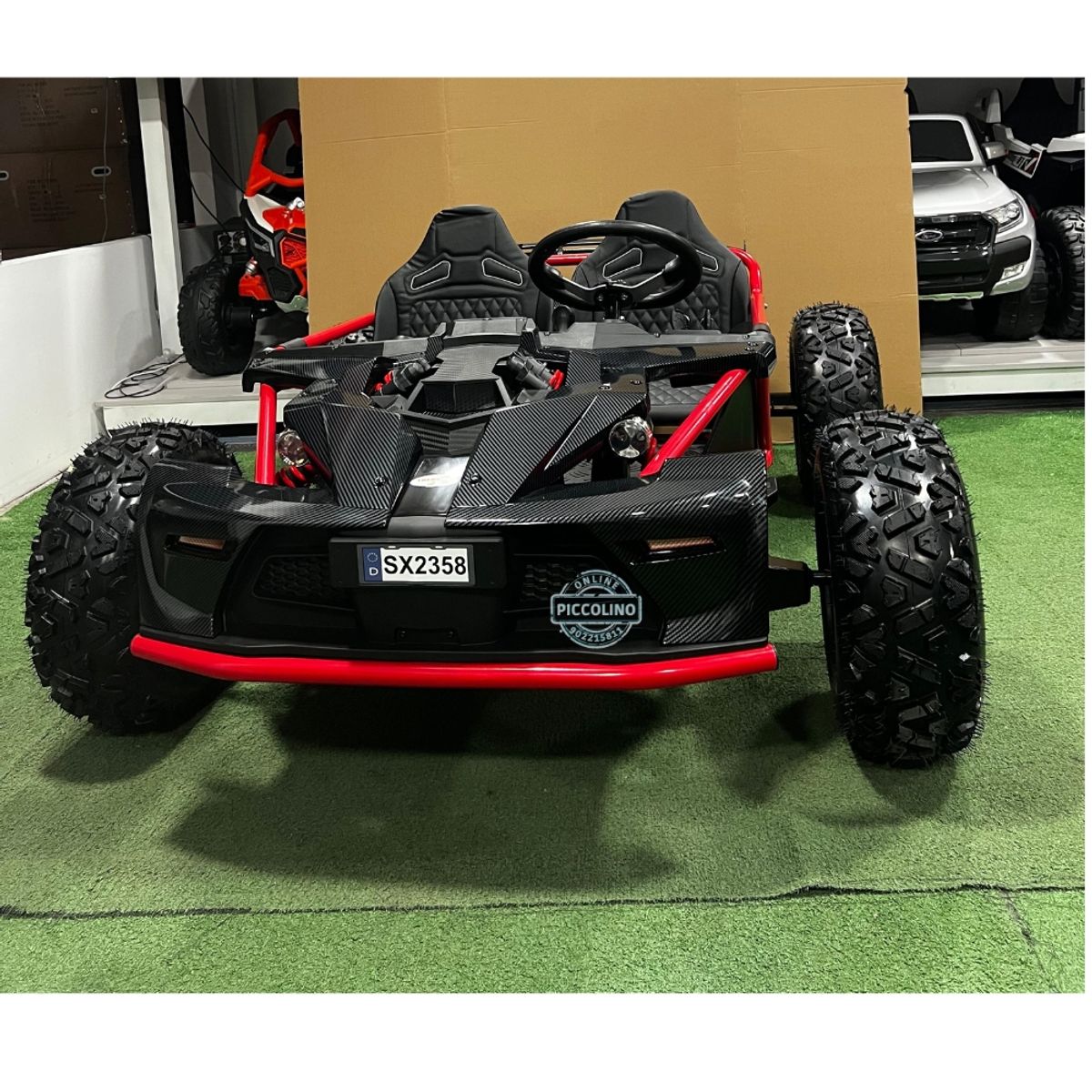 GENERICO - KART FORMULA 1 Todo terreno 48V Capacidad 180kg Adulto Con Cardan Color Rojo