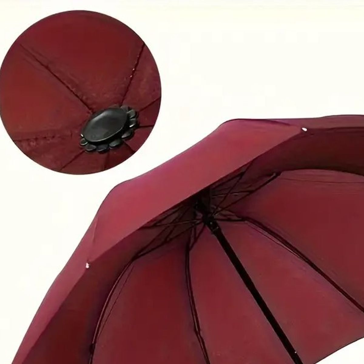 GENERICO - Paragua Sombrilla de Cartera Plegable Doble Forro