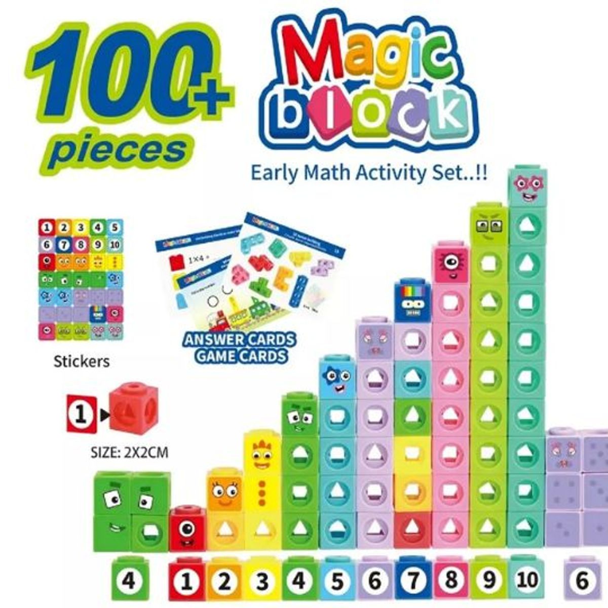 GENERICO - Magic Numberblocks - set de bloques didácticos