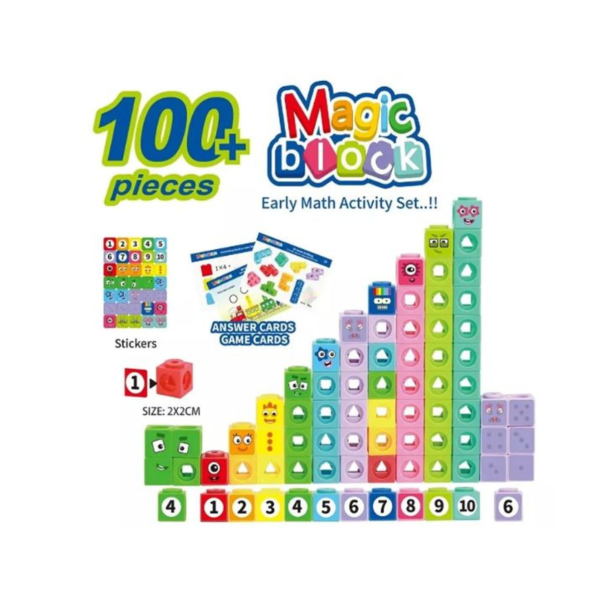 GENERICO - Magic Numberblocks - set de bloques didácticos