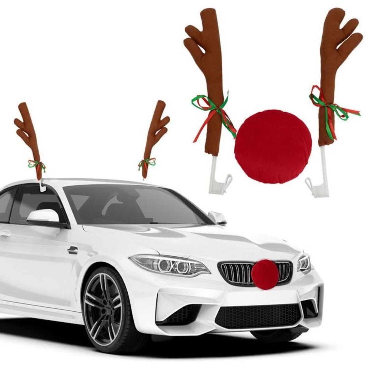 GENERICO - Adorno navideño reno marrón para carro