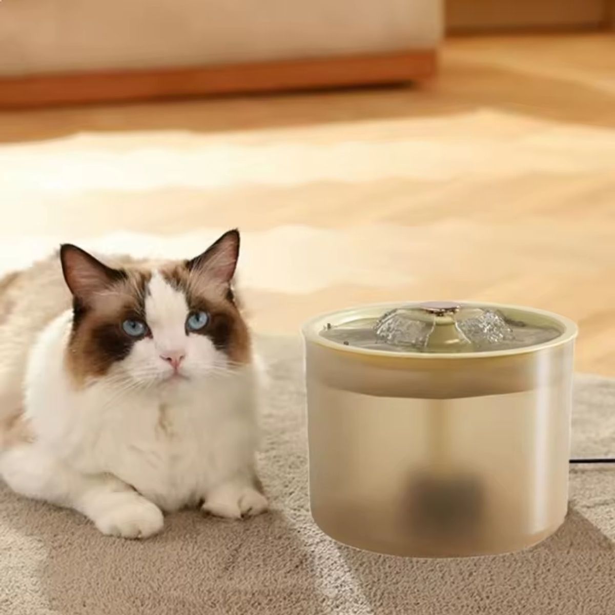 GENERICO - BEBEDERO AUTOMÁTICO PARA GATOS - AMARILLO PURRFLOW