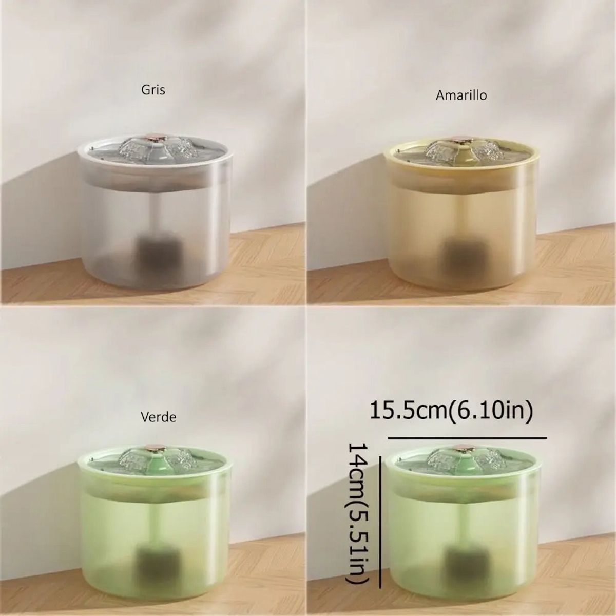 GENERICO - BEBEDERO AUTOMÁTICO PARA GATOS - AMARILLO PURRFLOW