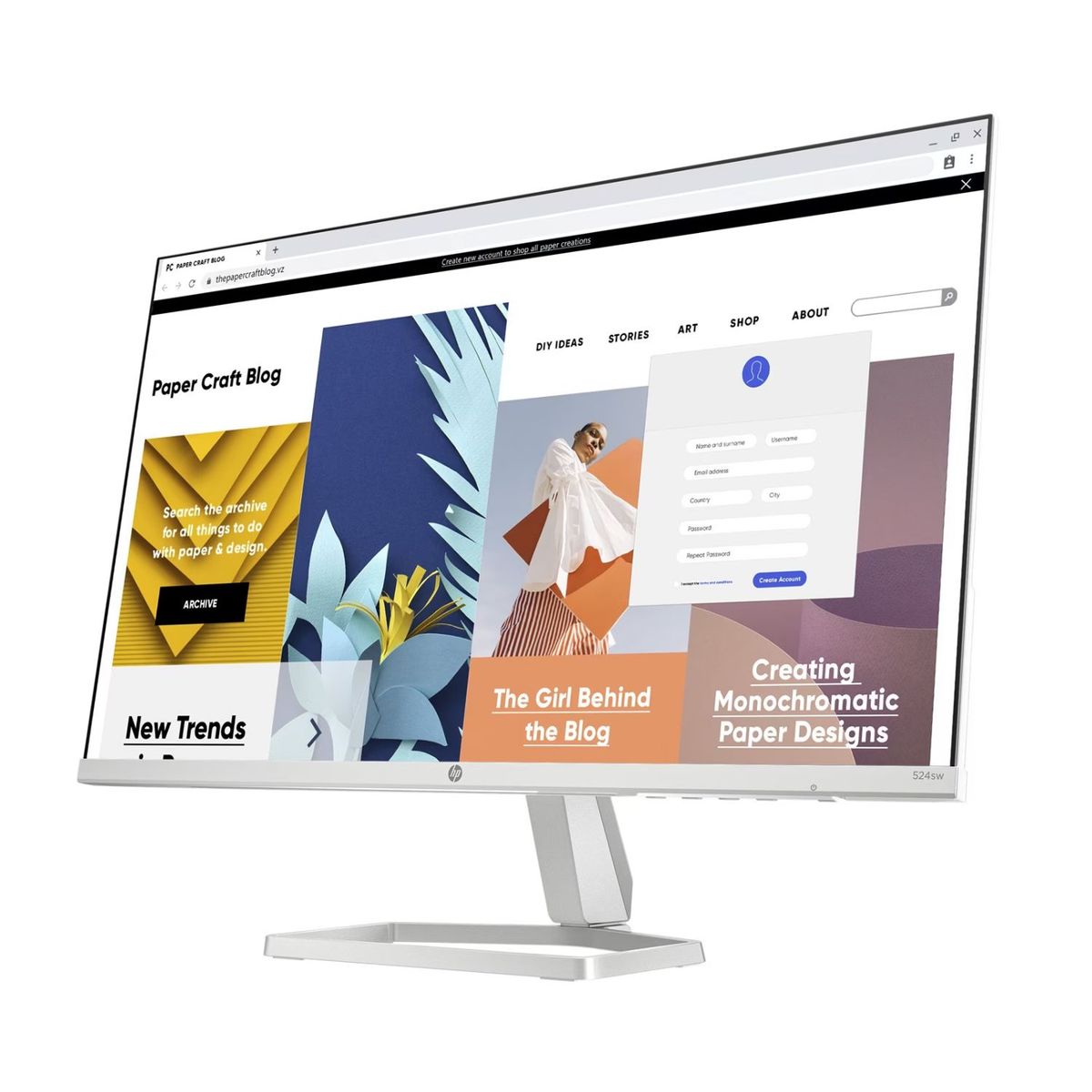 HP - MONITOR HP SERIE 5 94C21AA BLANCO 524SW 23,8 100HZ