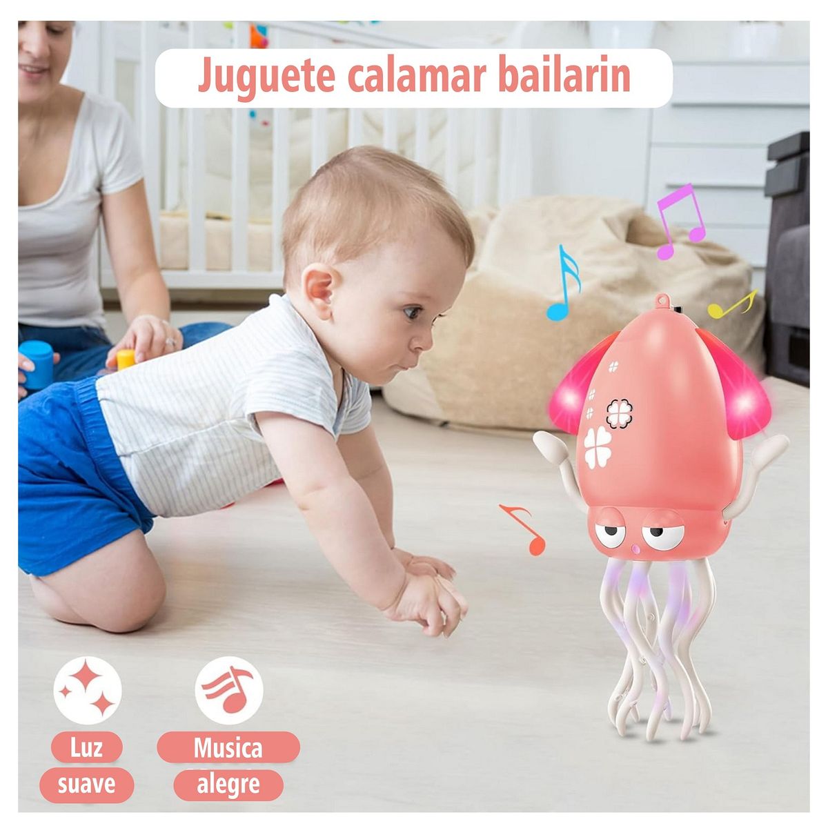 GENERICO - CALAMAR BAILARIN CON SENSOR DE MOVIMIENTO