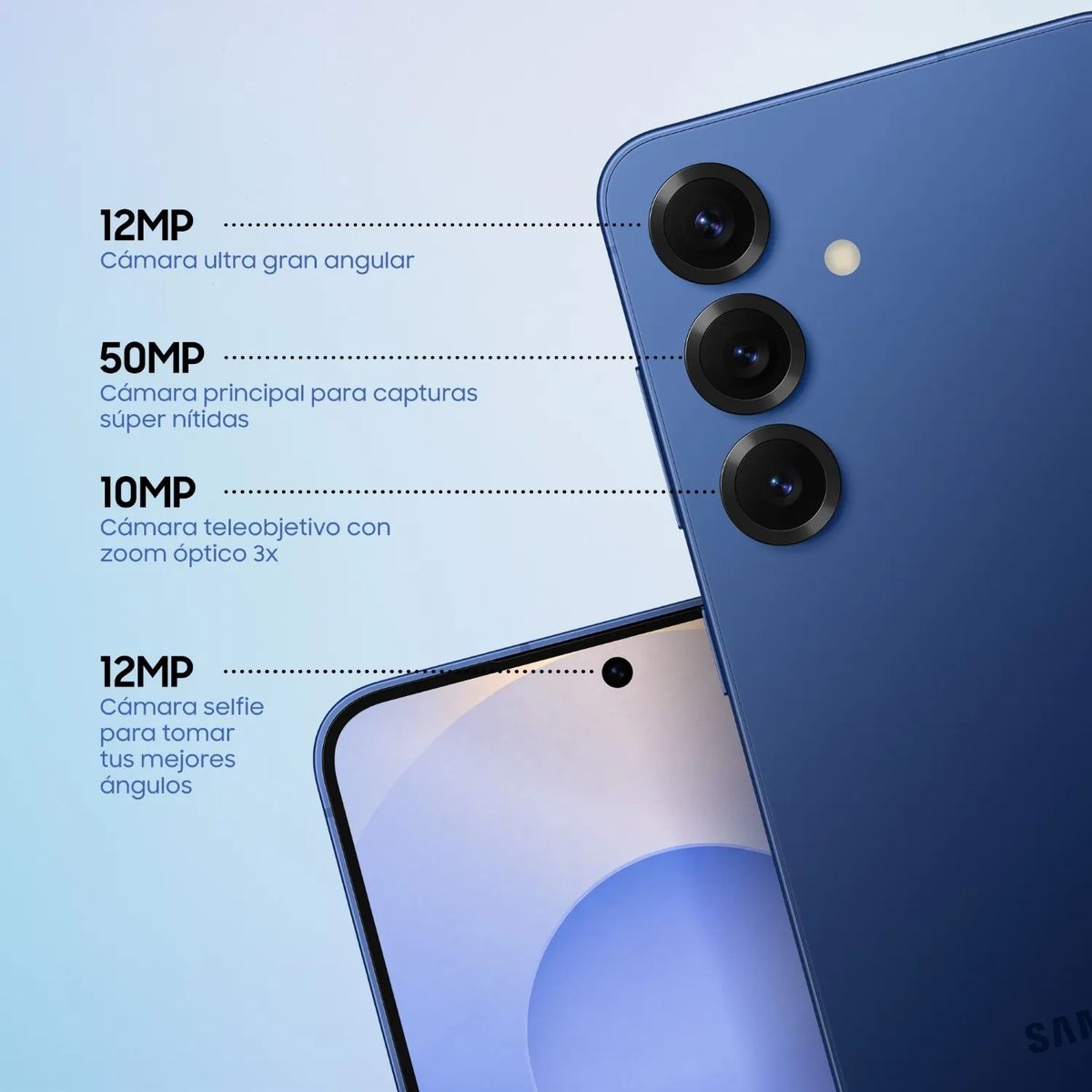 SAMSUNG - GALAXY S25 PLUS  12RAM 256GB AZUL --- OPEN BOX + DADO 45W SAMSUNG