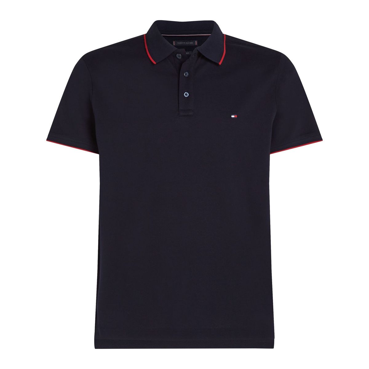TOMMY HILFIGER - POLO ELEVATED TIPPING REG POLO TH