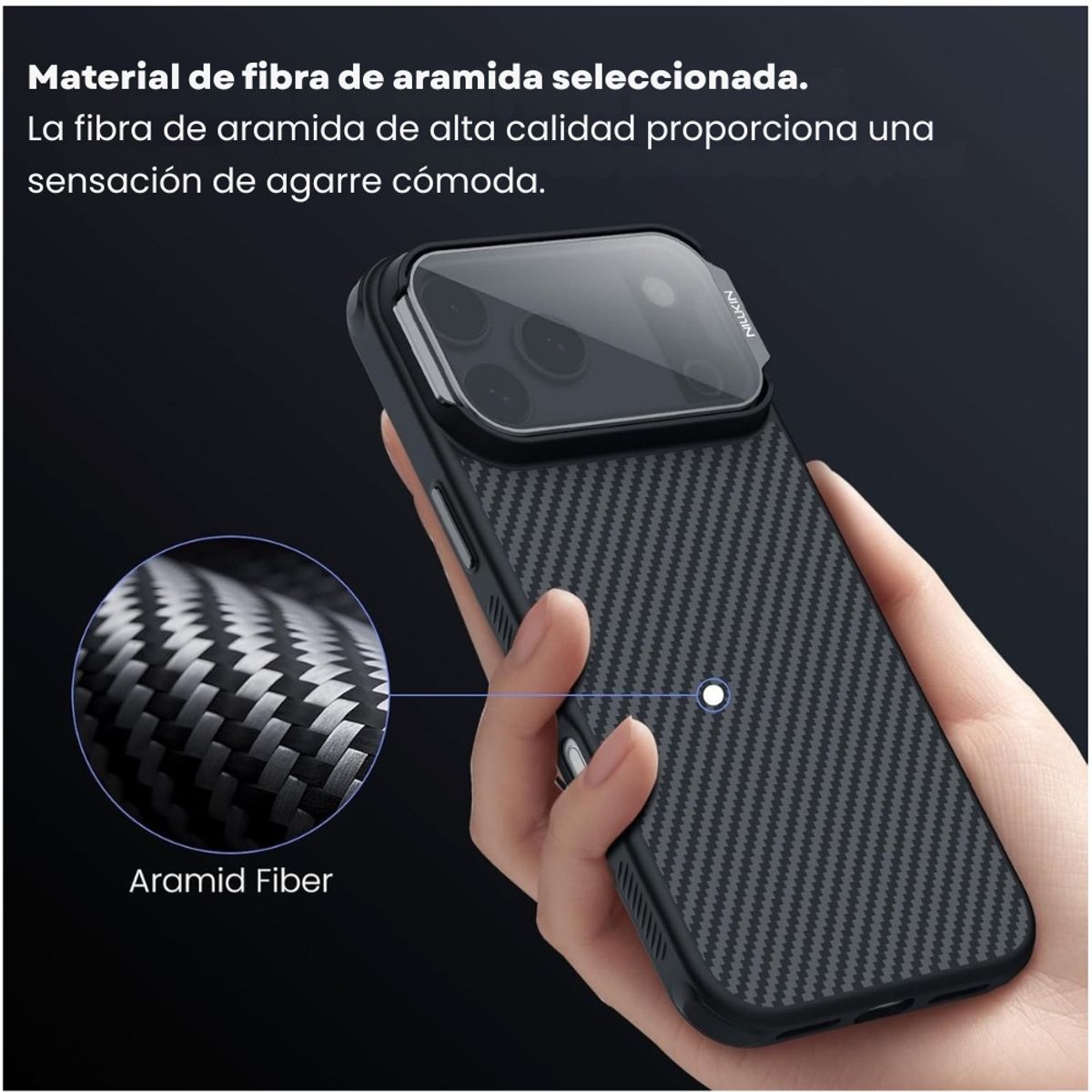 NILLKIN - Case Nillkin CarboProp Kevlar® - iPhone 17 Pro Max (MagSafe)