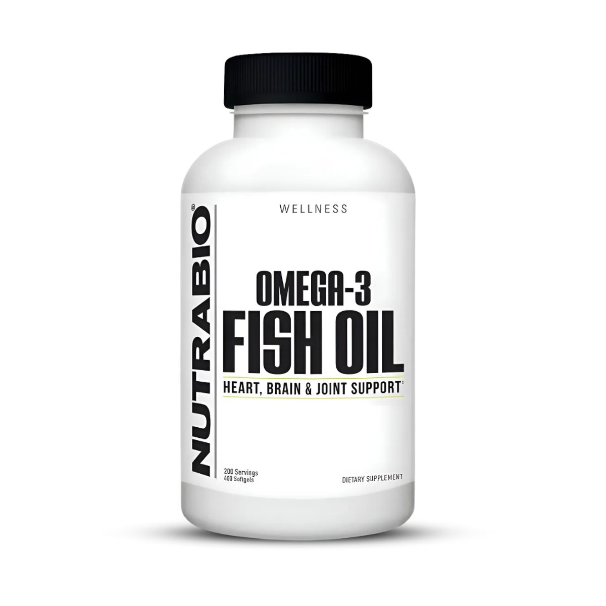 NUTRABIO - Aceite de pescado - Fish Oil Omega 3 Nutrabio - 400 cápsulas + Straps