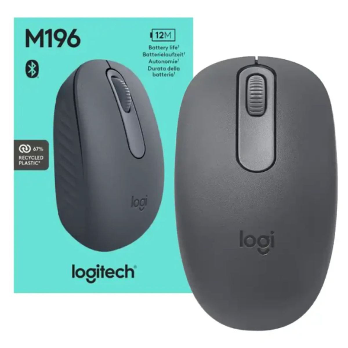 LOGITECH - MOUSE LOGITECH M196 BLUETOOTH BLACK