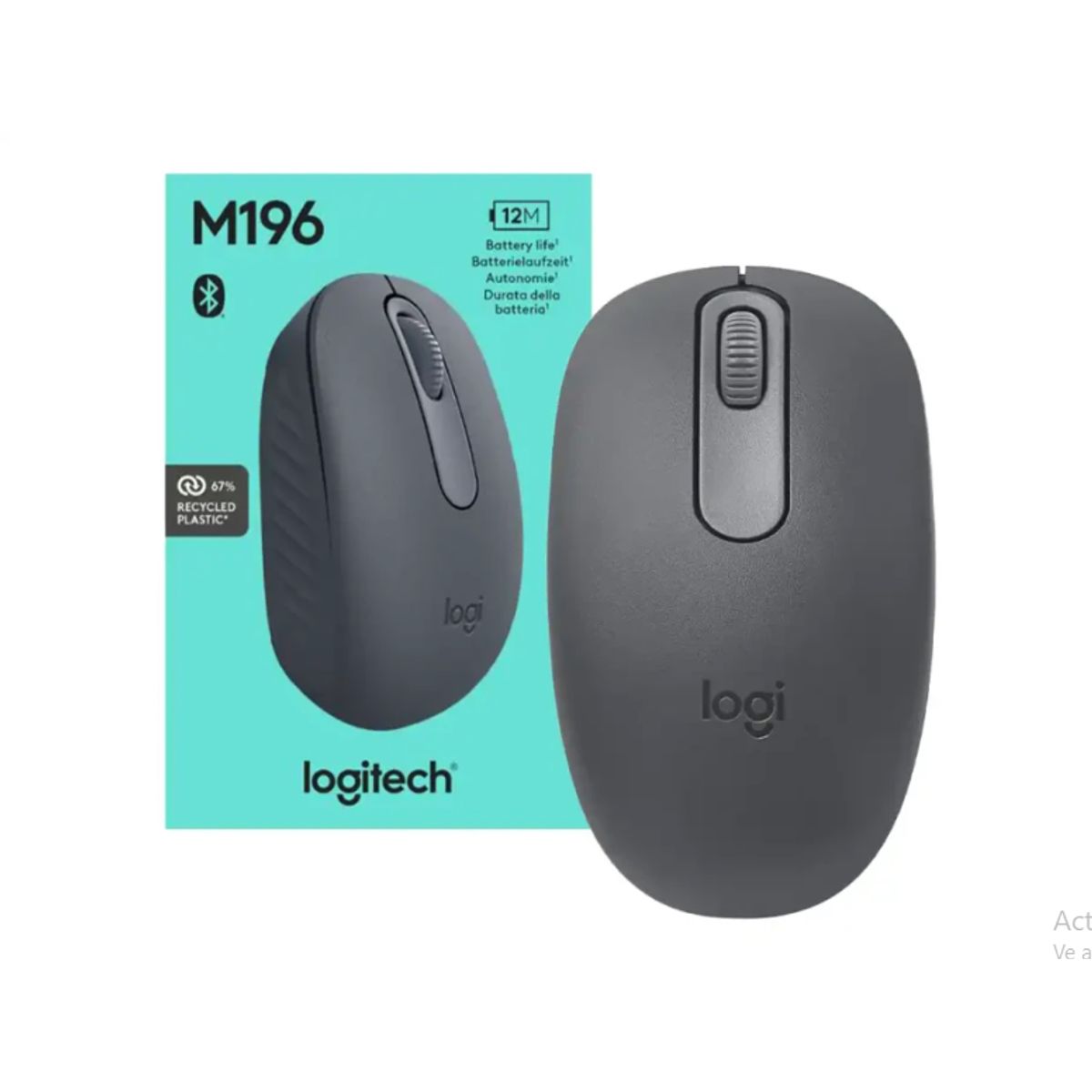 LOGITECH - MOUSE LOGITECH M196 BLUETOOTH BLACK