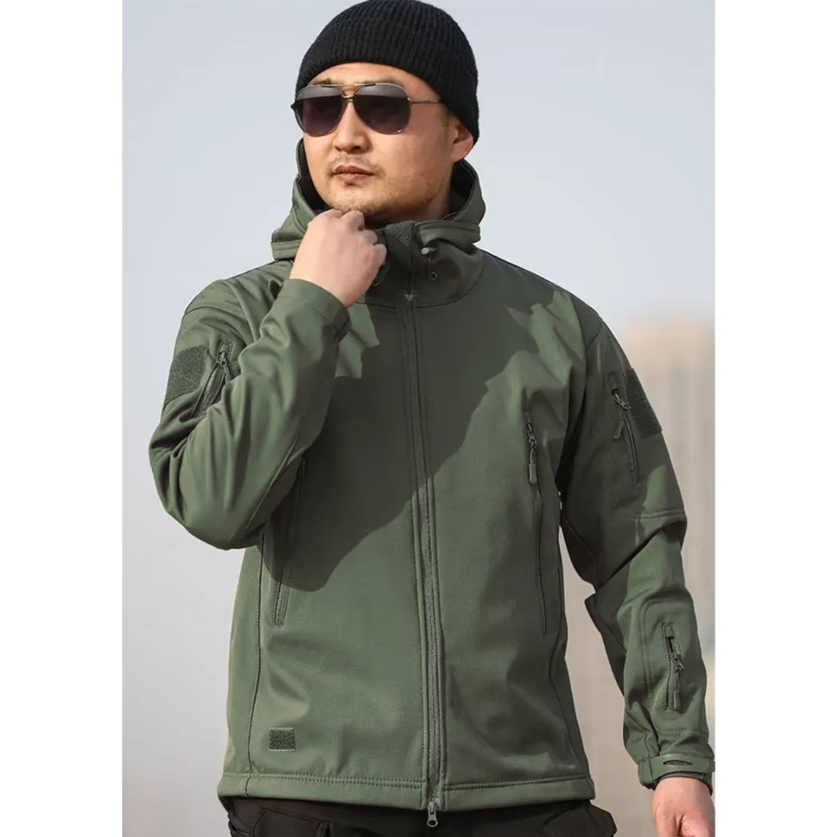 GENERICO - Casaca tactica Softshell impermeable chaqueta piel de tiburon clasica