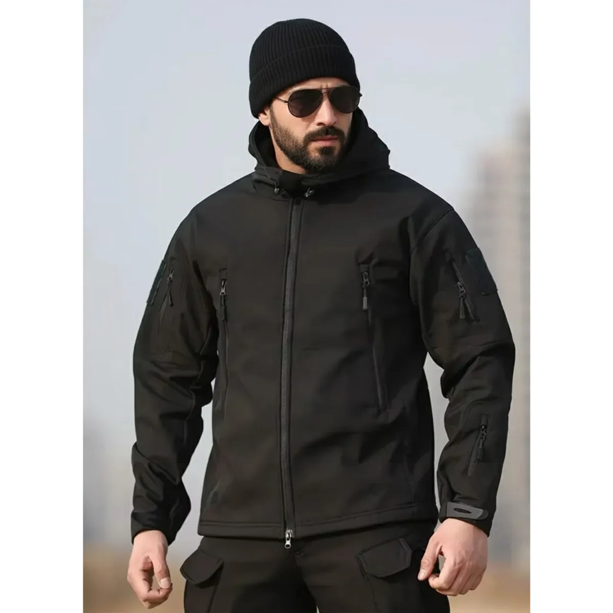 GENERICO - Casaca tactica Softshell impermeable chaqueta piel de tiburon clasica