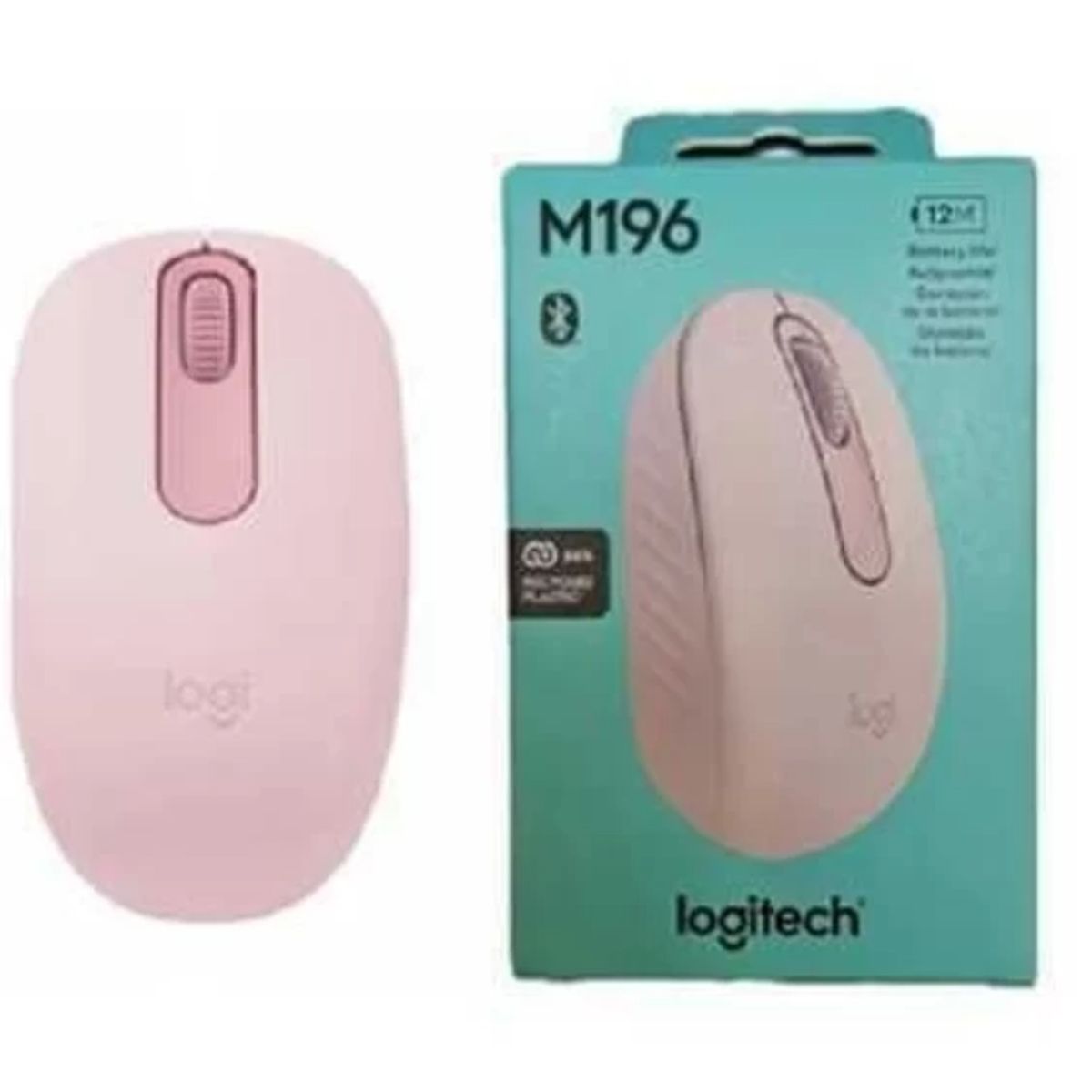 LOGITECH - Mouse Logitech M196 Bluetooth Rosado