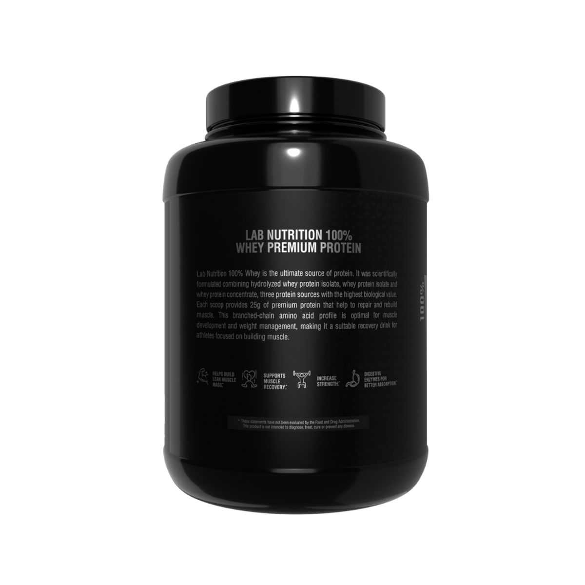 LAB NUTRITION USA - 100% Whey Premium Protein - Proteina Whey Lab Nutrition 5.6 LB - Chocolate