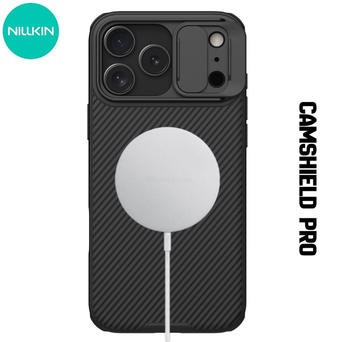 NILLKIN - Case Nillkin Camshield Pro - iPhone 17 Pro Max (MagSafe) - Negro