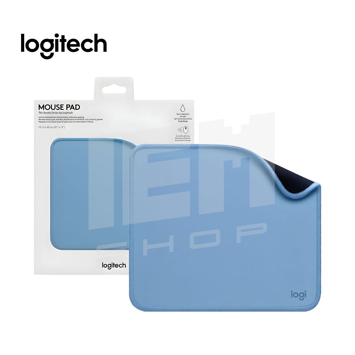 LOGITECH - Mouse Pad Logitech 956-000038 Antisalpicaduras Blue Grey
