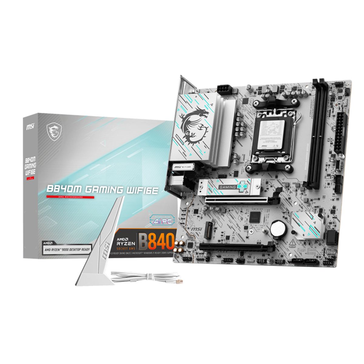 MSI - Motherboard MSI PRO B840M-P WIFI6E Chipset AMD B840 Socket AMD AM5 mATX
