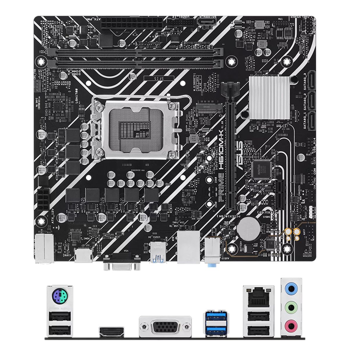 ASUS - Motherboard ASUS PRIME H610M-K Chipset Intel H610 LGA1700 Micro ATX