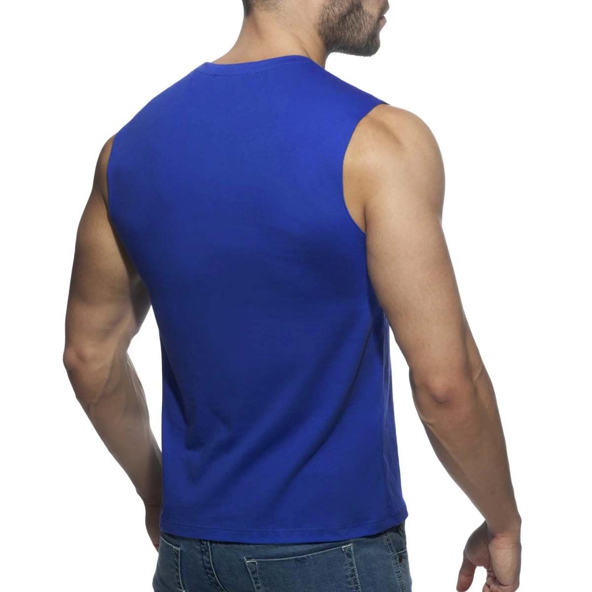 42AROZINA - Chaleco casual con cuello en V de color liso para hombre