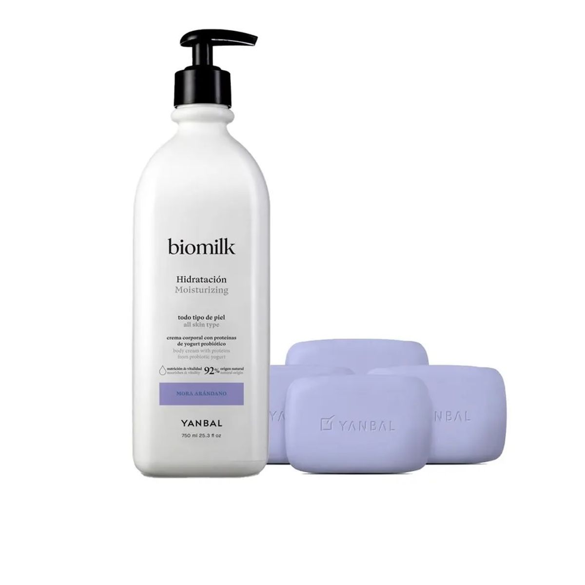 UNIQUE - Crema Corporal Hidratación Biomilk Mora Arándano YANBAL