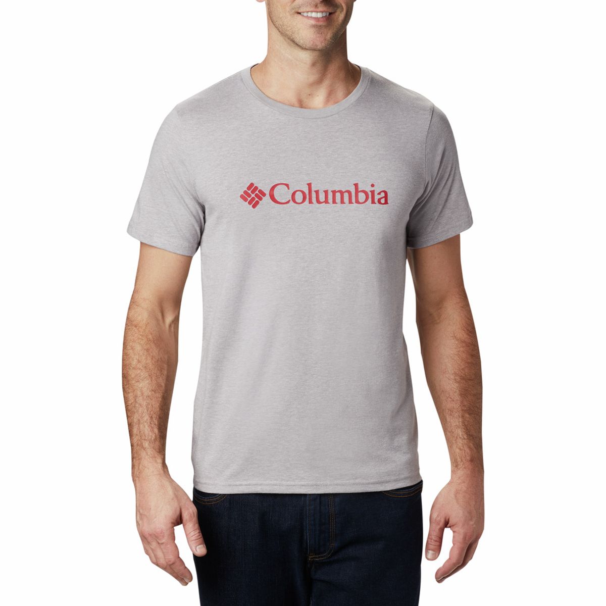 COLUMBIA - Polo Columbia Hombre Csc Basic Logo Gris COLUMBIA