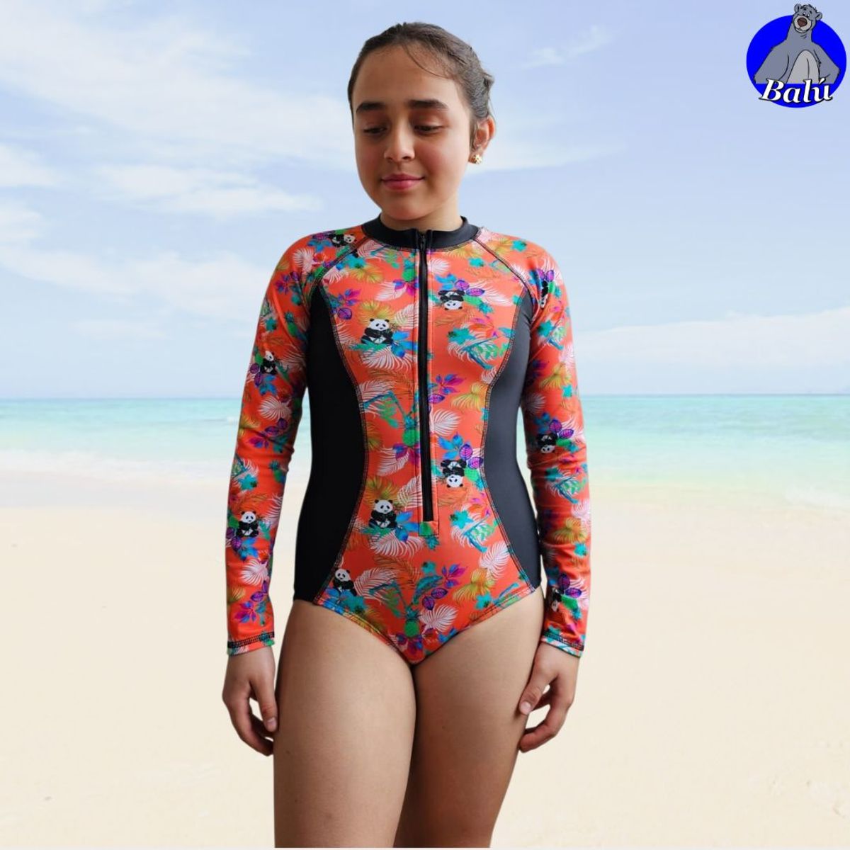 GENERICO - Ropa de baño enteriza para niñas y teen