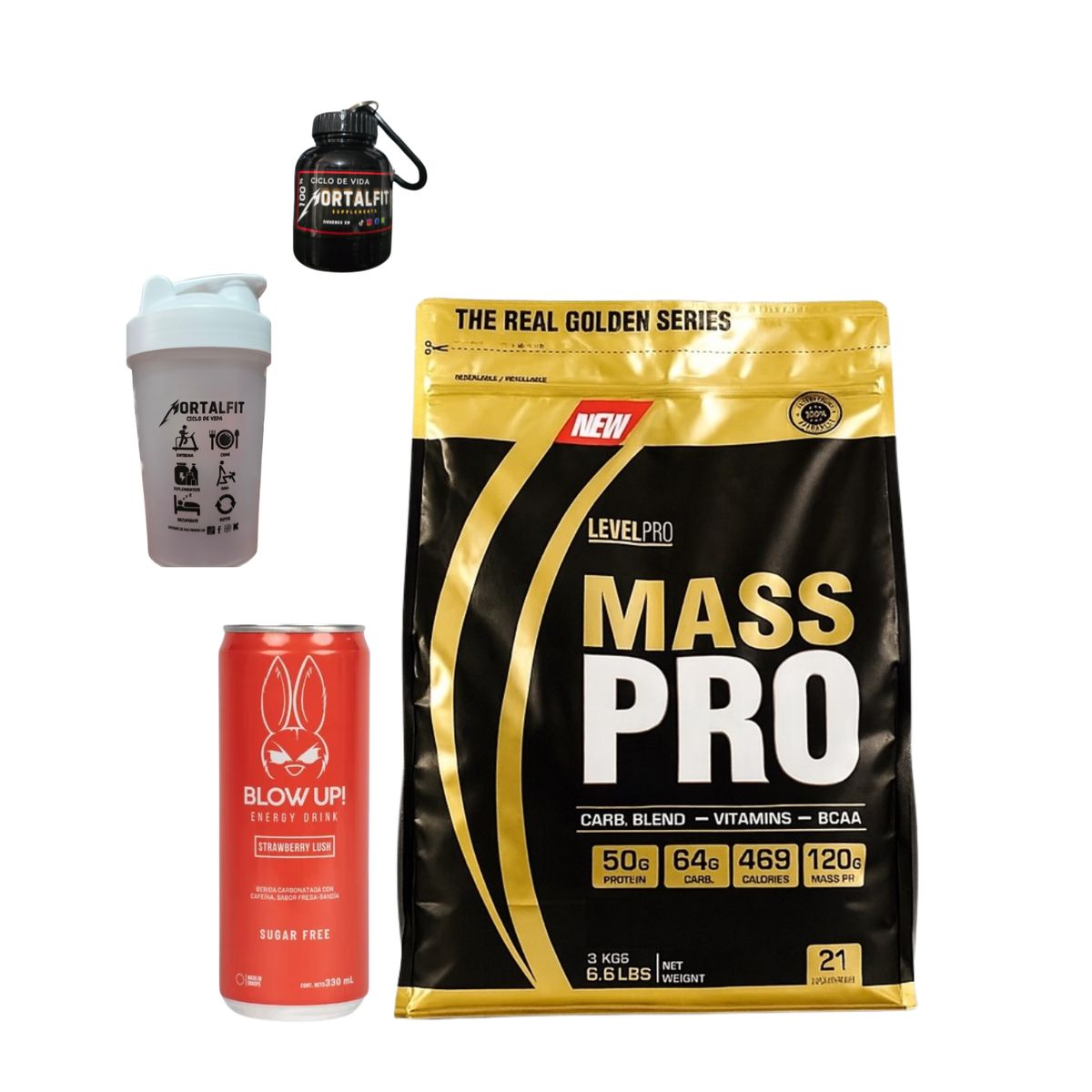 LEVEL PRO - Mass Pro 6.6 Lb + regalos