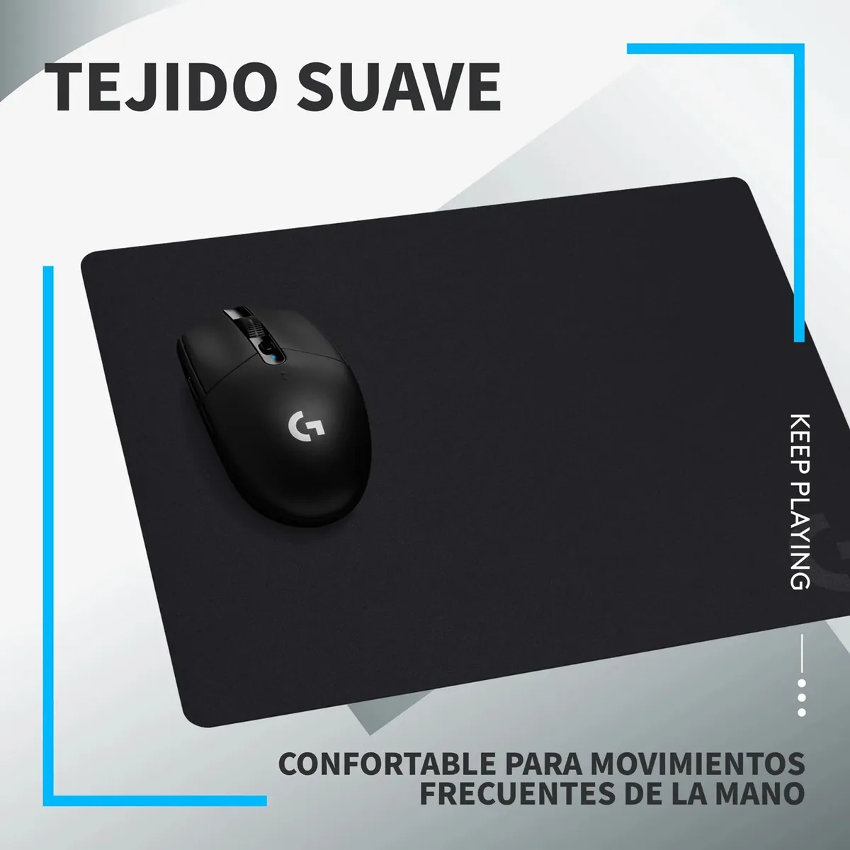 LOGITECH - Mouse Pad Logitech G240 Negro  Mousepad Gaming de Precisión