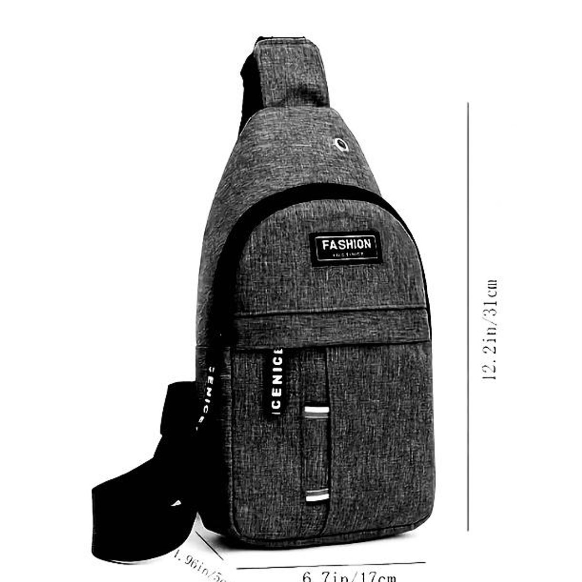 GENERICO - Mochila morral color negro