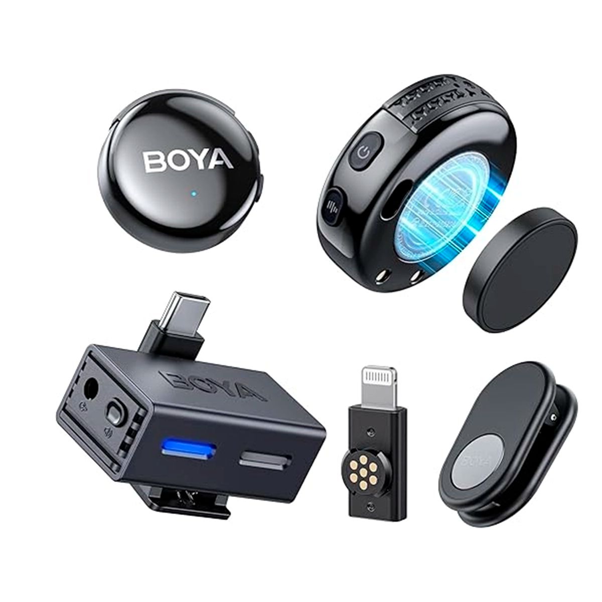 BOYA - Micrófono Inalámbrico Boyalink 3-03 conexión USB-C y Lightning