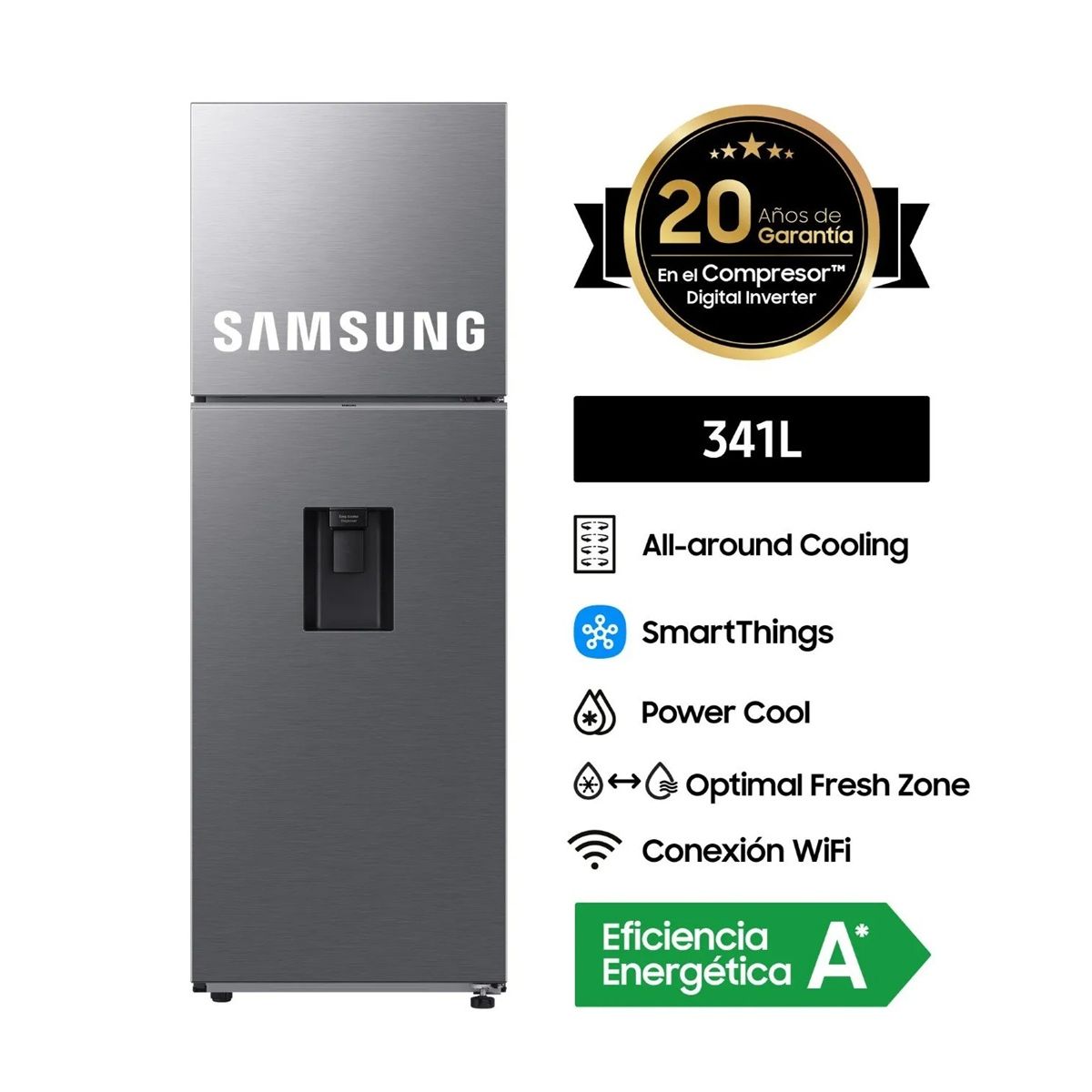 SAMSUNG - REFRIGERADOR SAMSUNG RT35DG5720S9PE