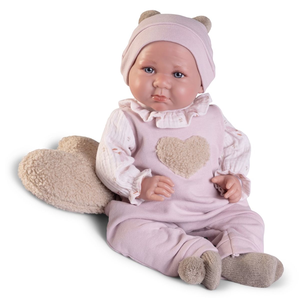 ANTONIO JUAN - Muñeca Antonio Juan Recién Nacida Luca Corazón 42 cm